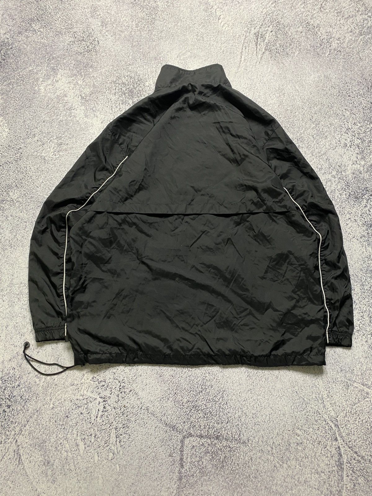 ジャケット・アウター y2k vintage BLACKHAWK nylon jacket Nike Vintage Y2K Black Nylon Jacket Windbreaker Swoosh Logo