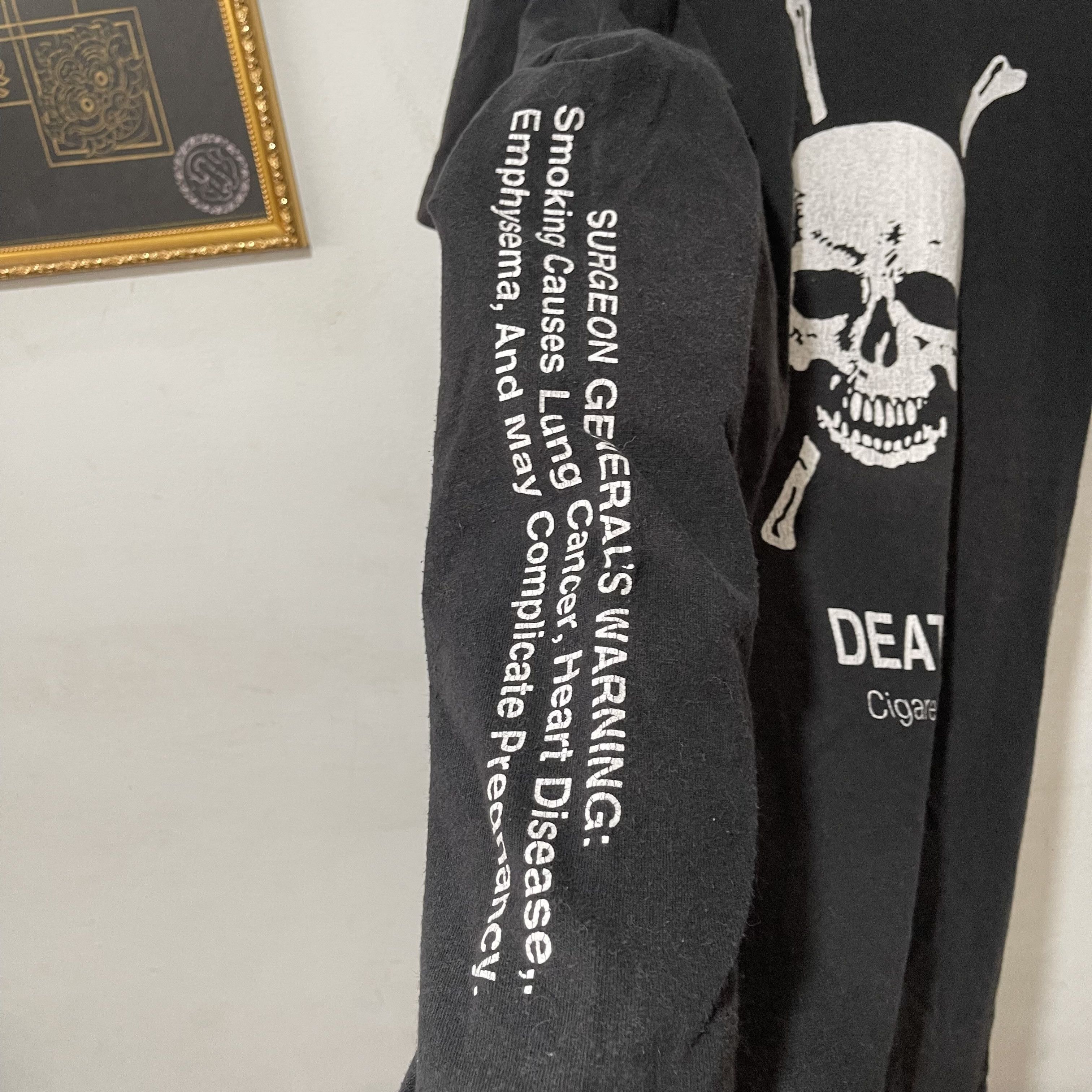 Vintage Vintage 90s Death Cigarettes T-Shirt Size US XL / EU 56 / 4 - 4 Thumbnail