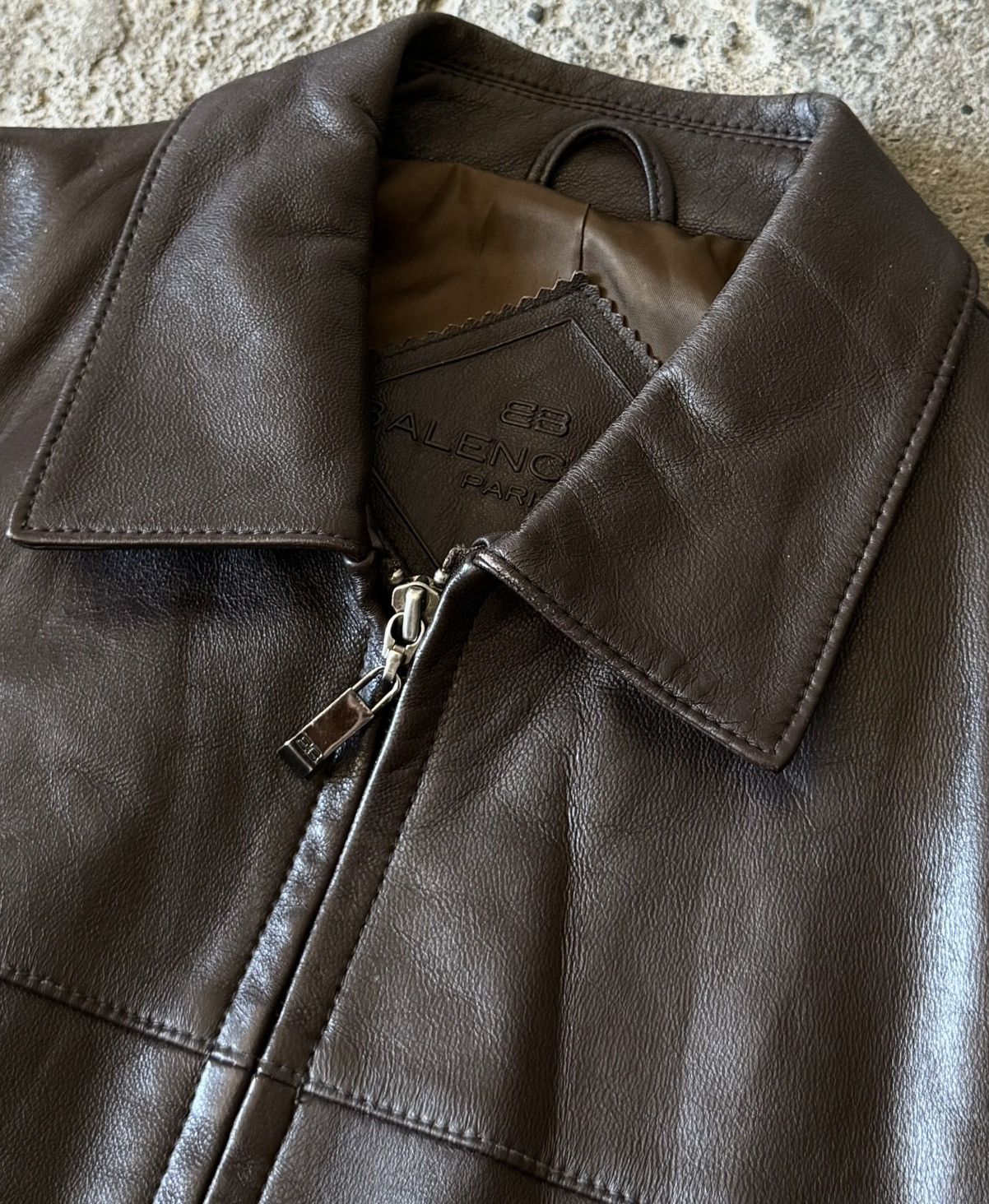 Balenciaga Balenciaga - 1997 -Nicolas Ghesquière -Zip Up Leather Jacket Size US M / EU 48-50 / 2 - 5 Thumbnail