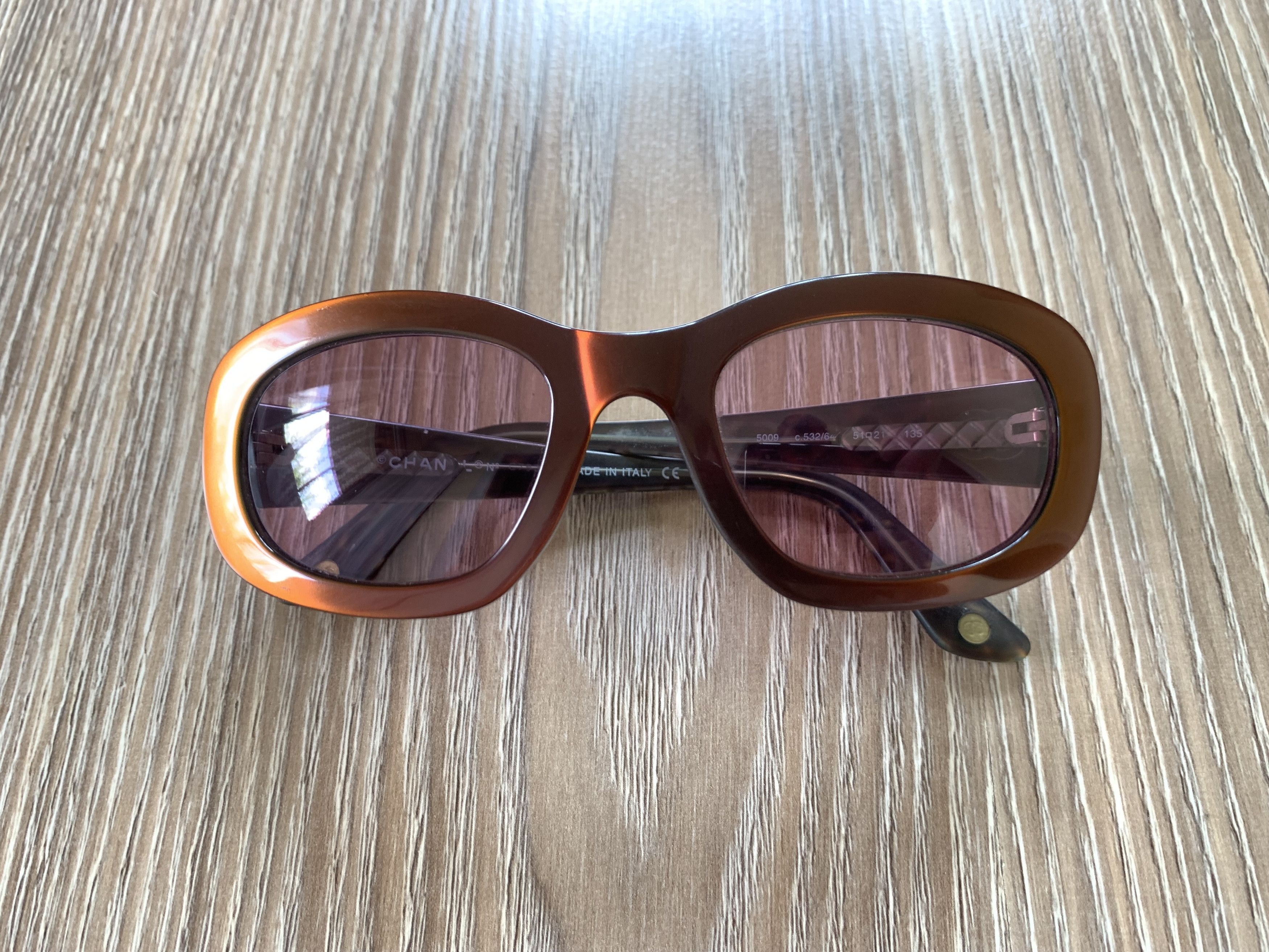 Chanel Rare Authentic Chanel Gradient Vintage Sunglasses 5009 Size ONE SIZE - 2 Thumbnail
