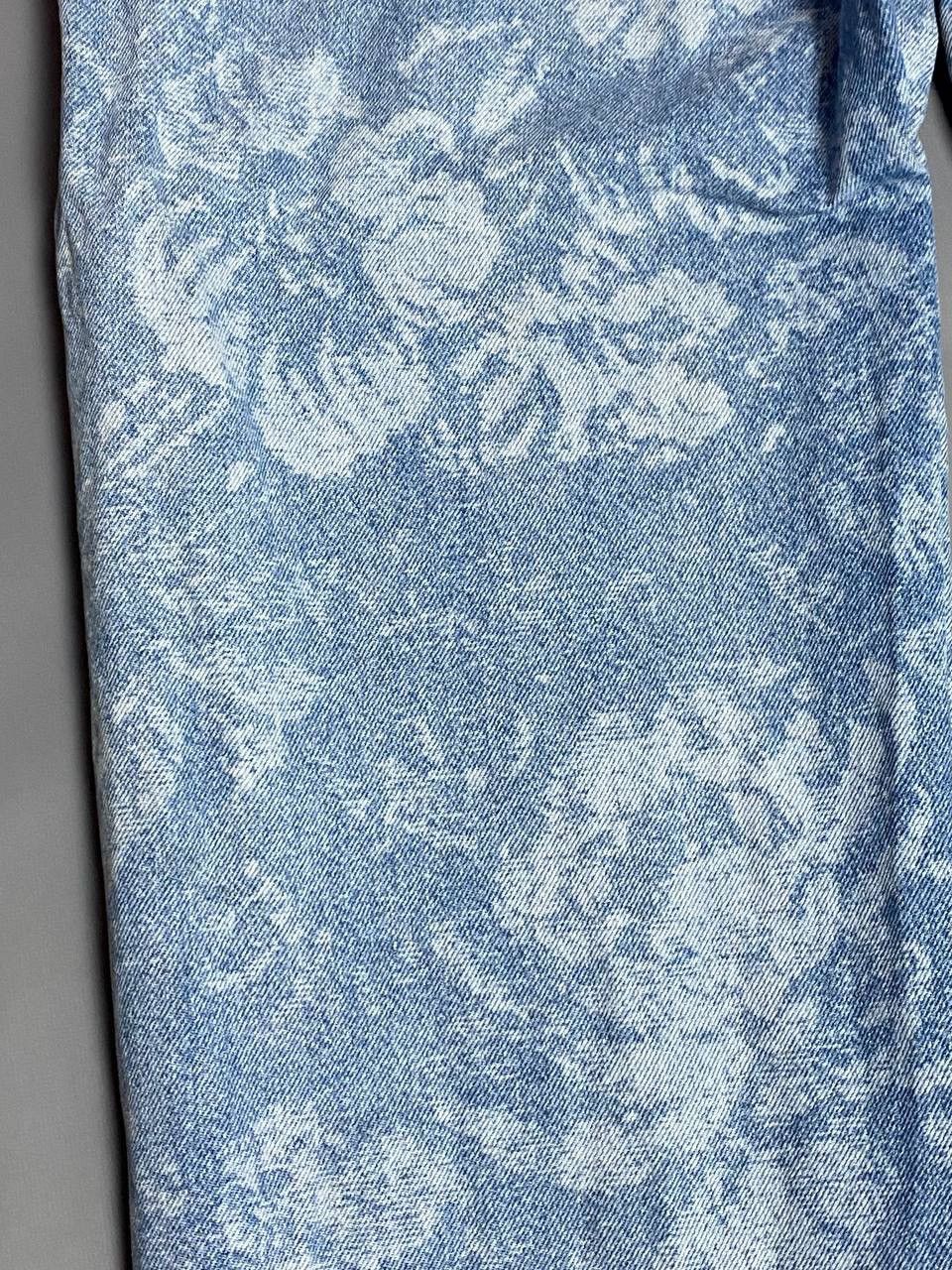 Jaded London Jaded London Mens Floral Jeans W34 Skate Fit Blue Wide Leg Size 34" / US 12 / IT 48 - 5 Thumbnail
