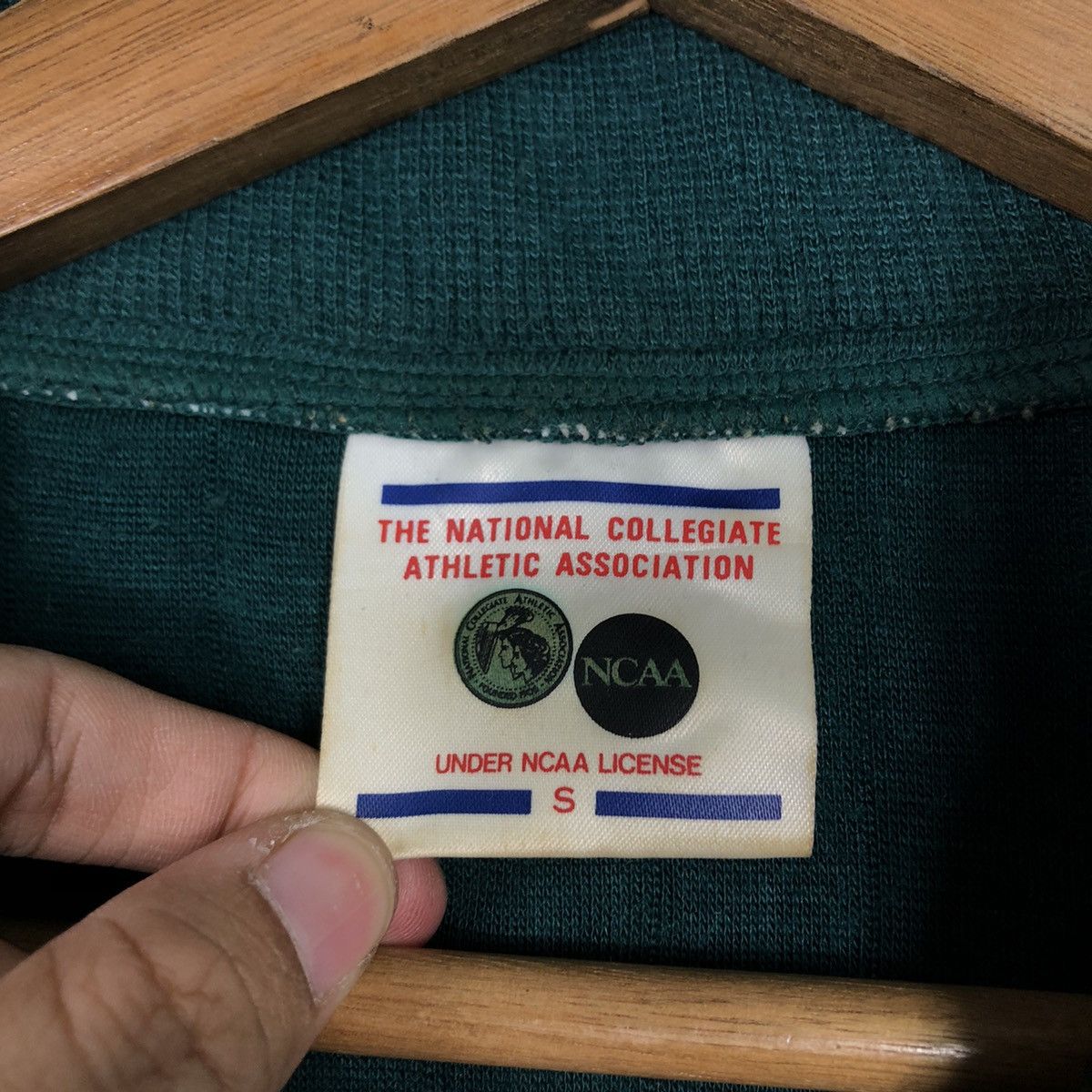 Vintage 📌Vintage Half Zipper Collar Ncaa Descente Big Logo Size US S / EU 44-46 / 1 - 17 Thumbnail