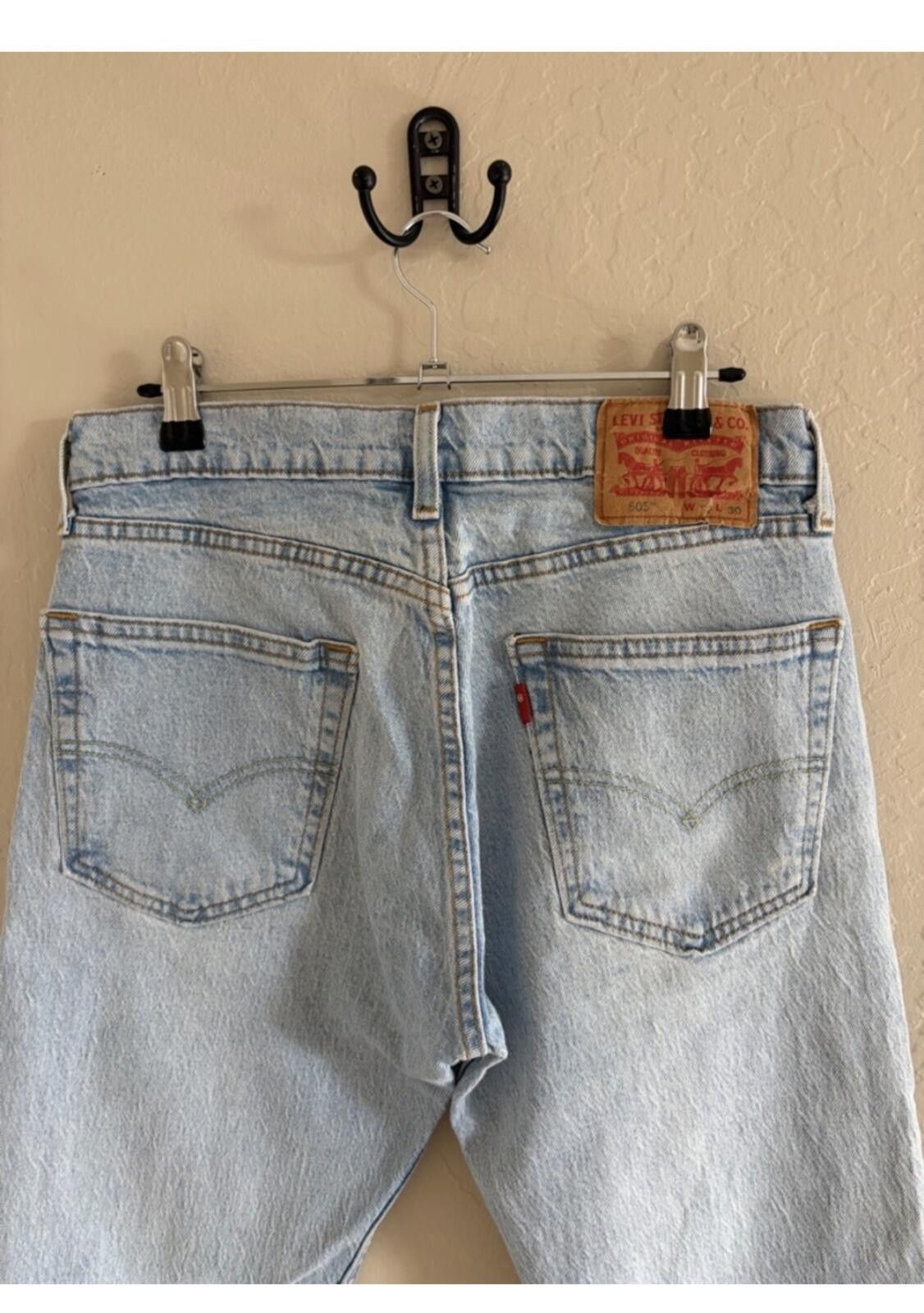 Levi's Levi's 505 Light Blue Women's Straight-Leg Jeans Size 30" / US 8 / IT 44 - 5 Thumbnail