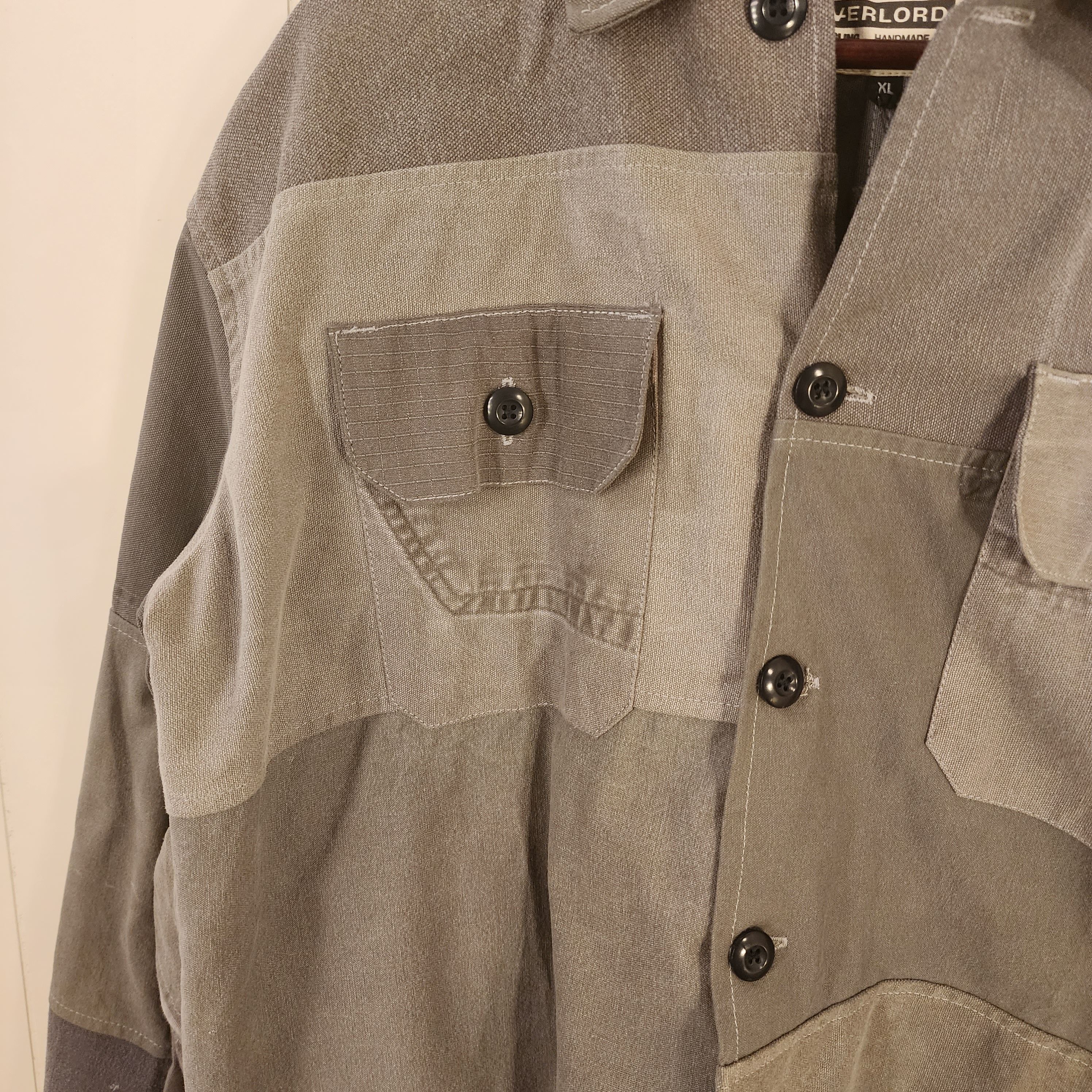 Japanese Brand × Vintage OverLord Patch Work Denim Upcycled Jacket Size US M / EU 48-50 / 2 - 3 Thumbnail