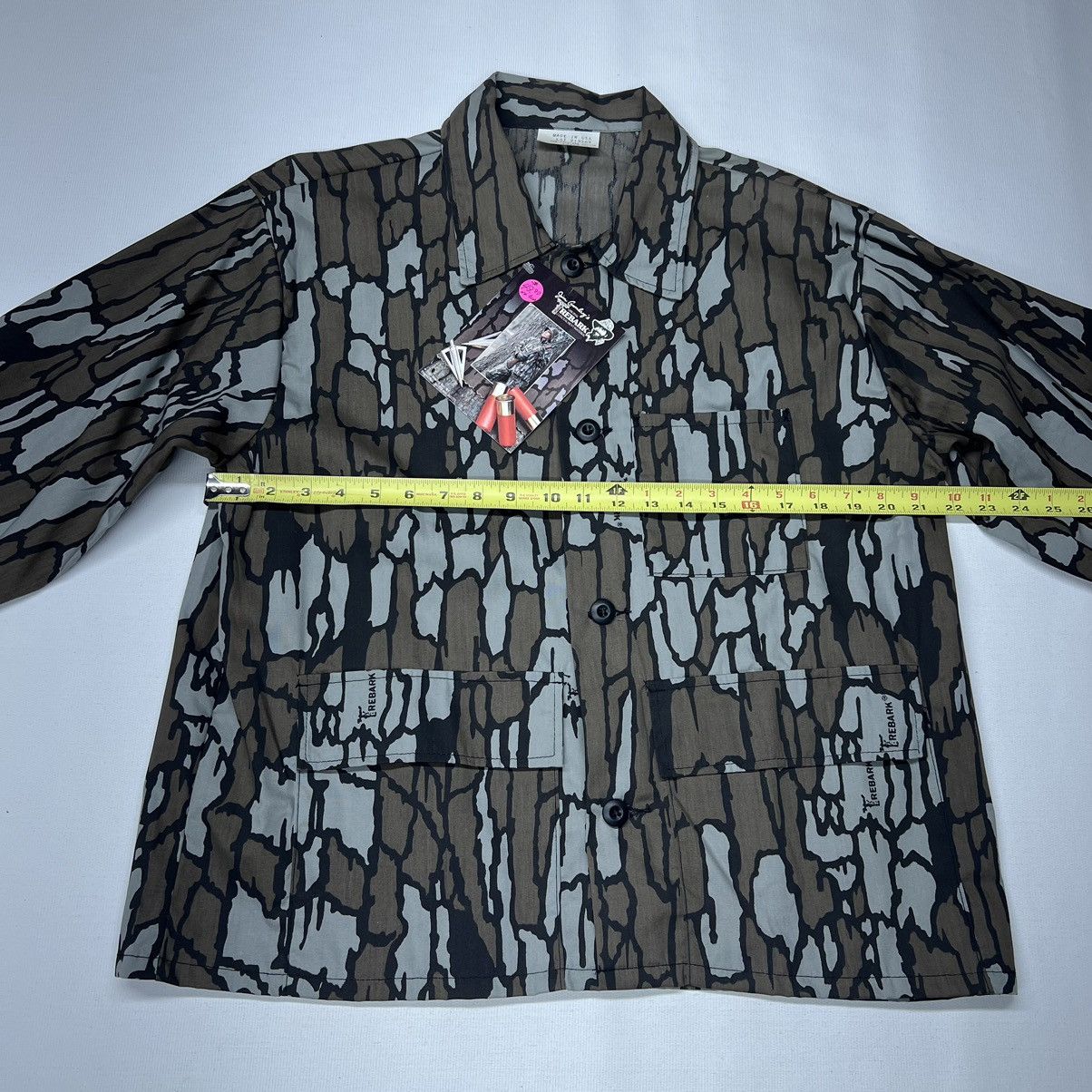 Vintage VTG Trebark Shirt Pants Set Camo Suit Hunting Shooting 80s Size US L / EU 52-54 / 3 - 9 Thumbnail