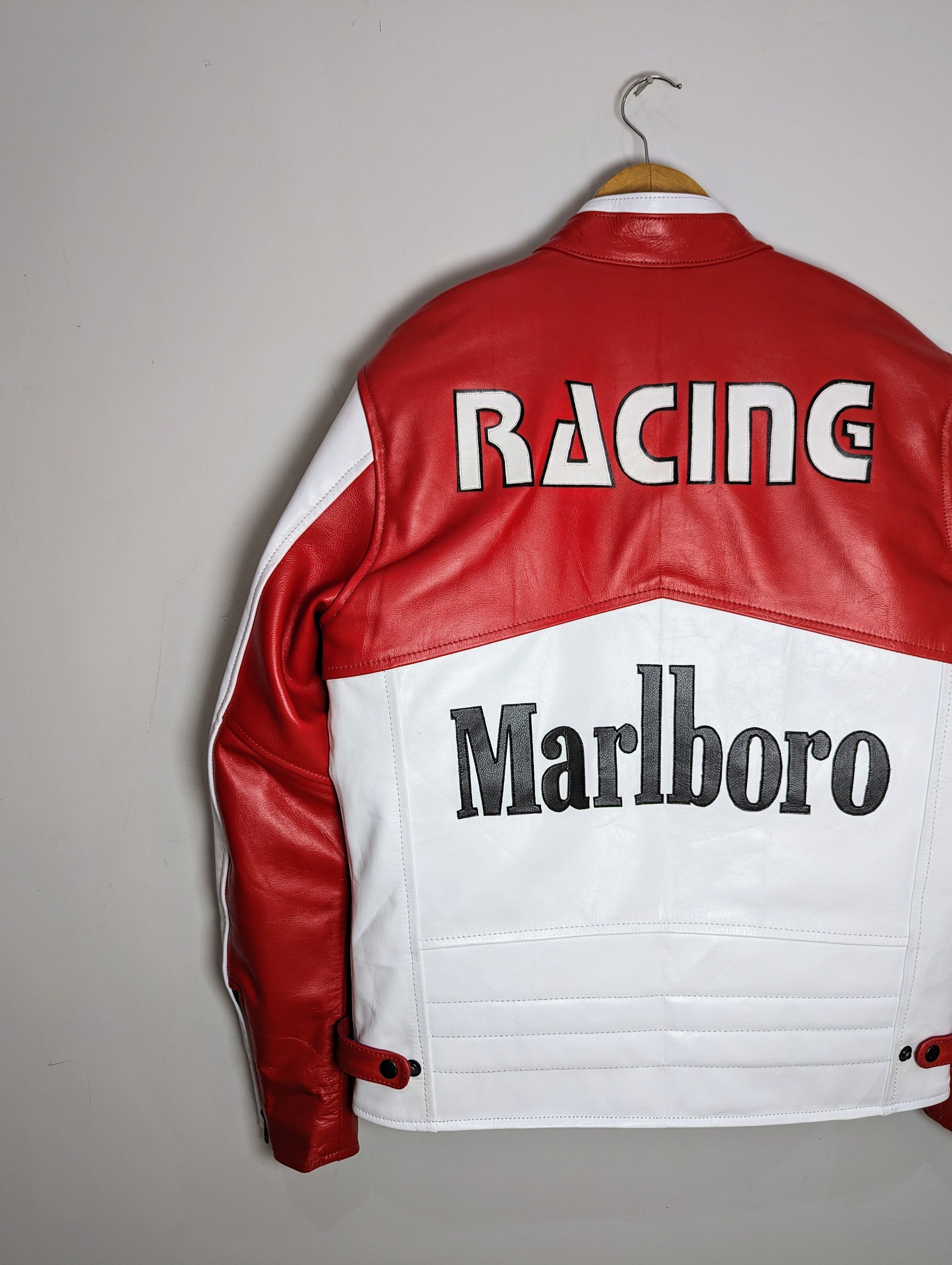 Vintage 🔥🔥 MARLBORO Leather Jacket RARE STREETWEAR Size US M / EU 48-50 / 2 - 7 Thumbnail