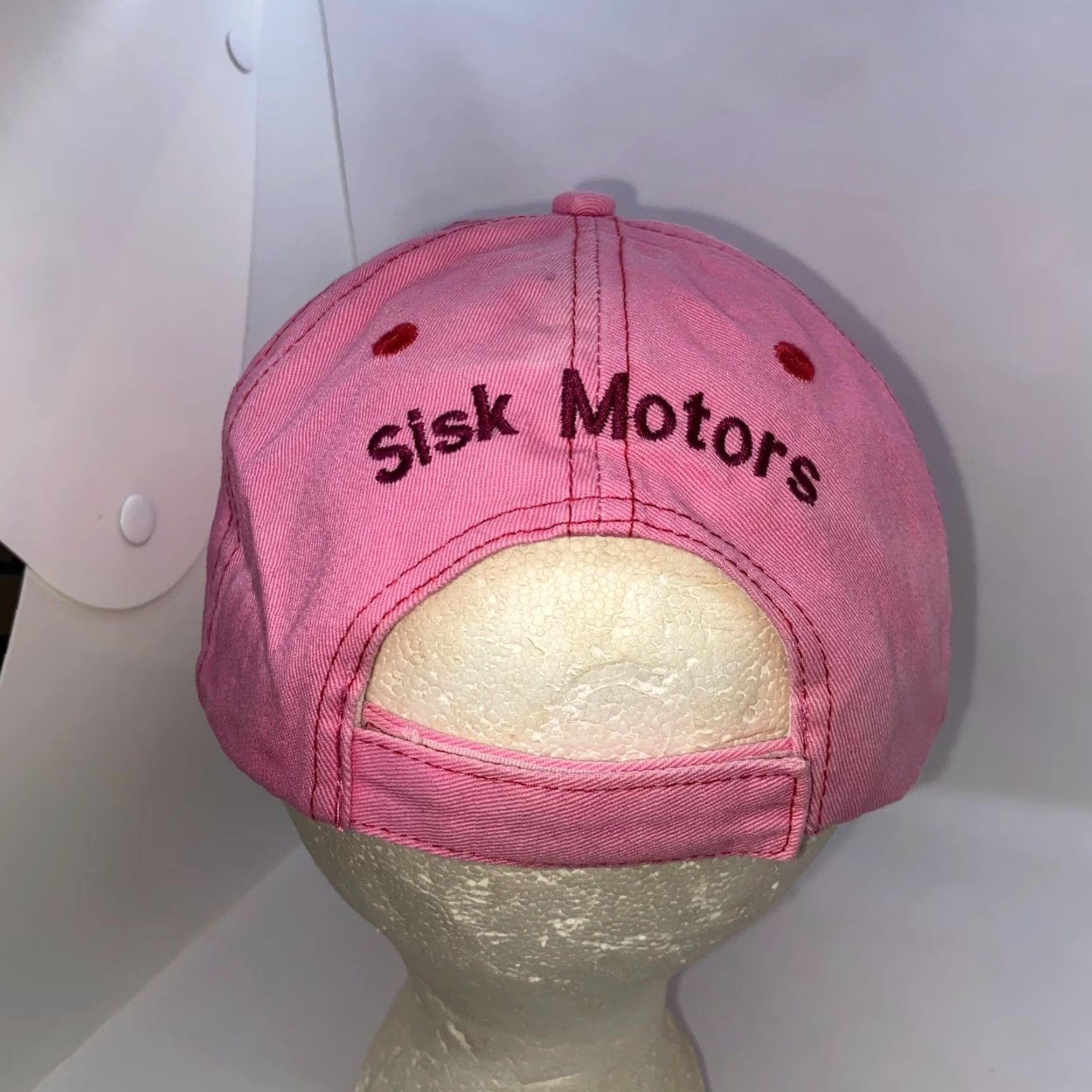 Pinko GMC Pink Hat Strapback Baseball Cap Woman Adjustable Cotton Canvas Logo Baseball Cap Women Beach Casual Cap Size ONE SIZE - 3 Thumbnail