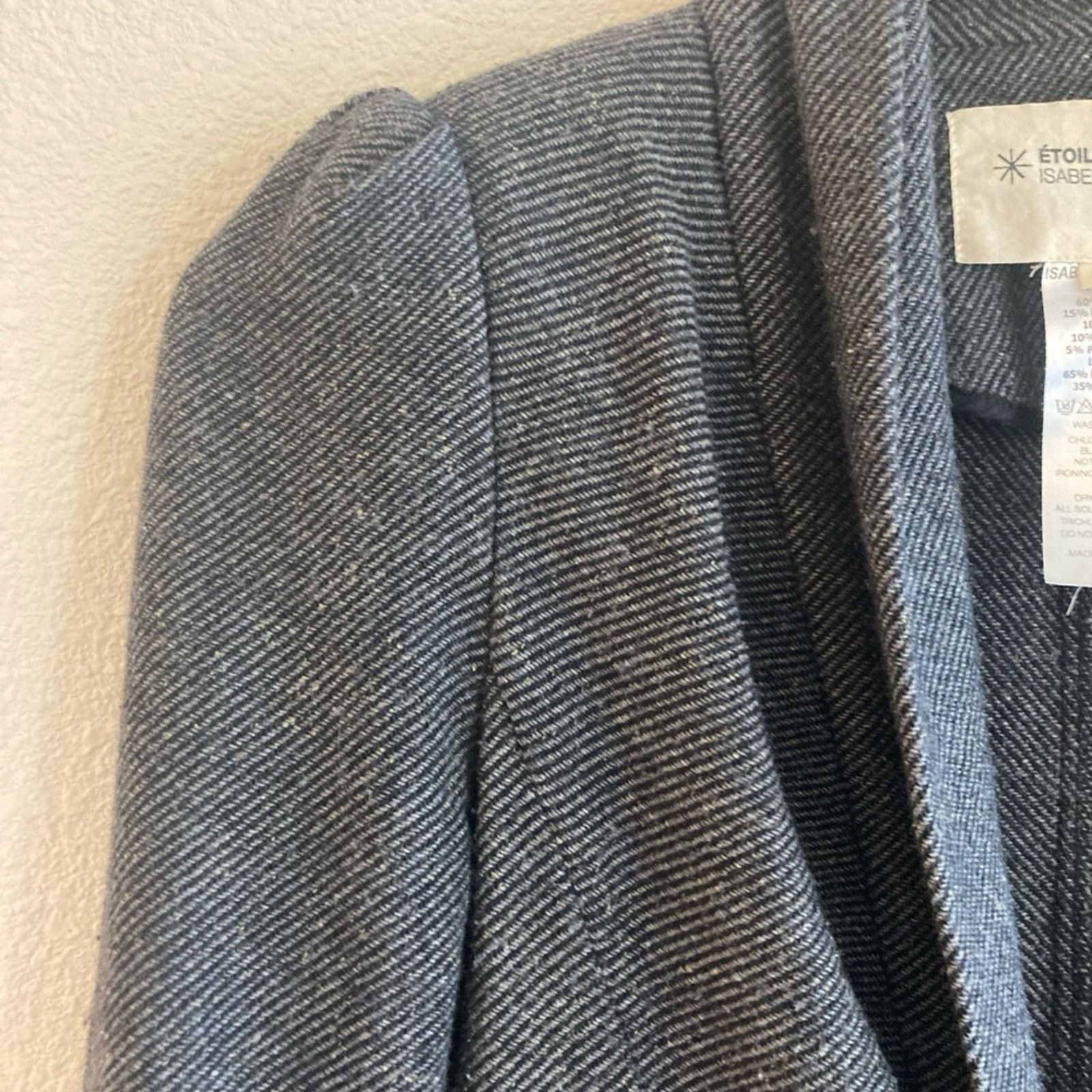 Isabel Marant Isabel Marant, gray herringbone wool blend button front jkt Size S / US 4 / IT 40 - 2 Thumbnail