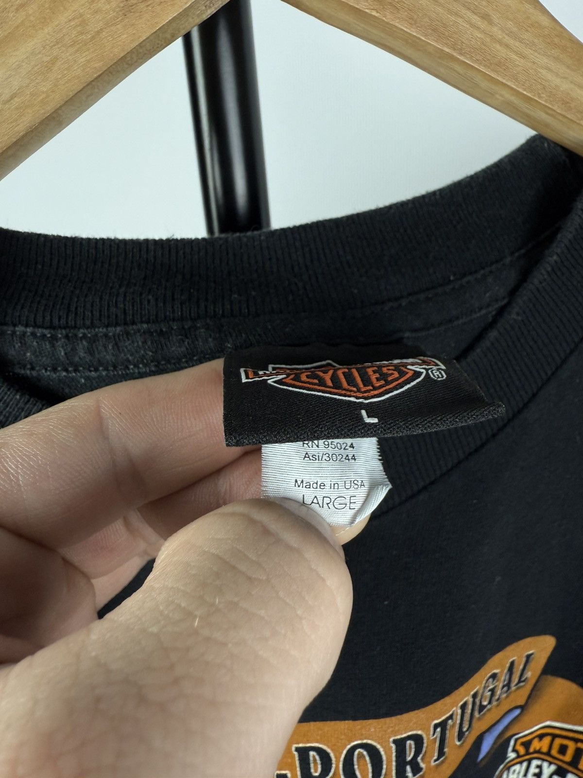 Harley Davidson × Vintage Vintage 2004 Harley Davidson Faro Portugal USA BIKER T-Shirt Size US L / EU 52-54 / 3 - 4 Thumbnail