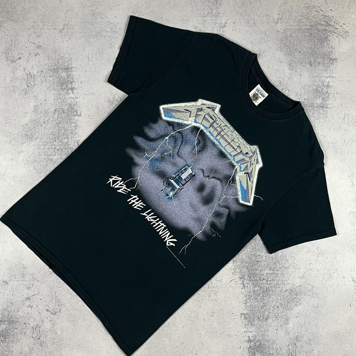 Band Tees Vintage Metallica Ride The Lightning rock band tee 90’s Size US S / EU 44-46 / 1 - 1 Thumbnail