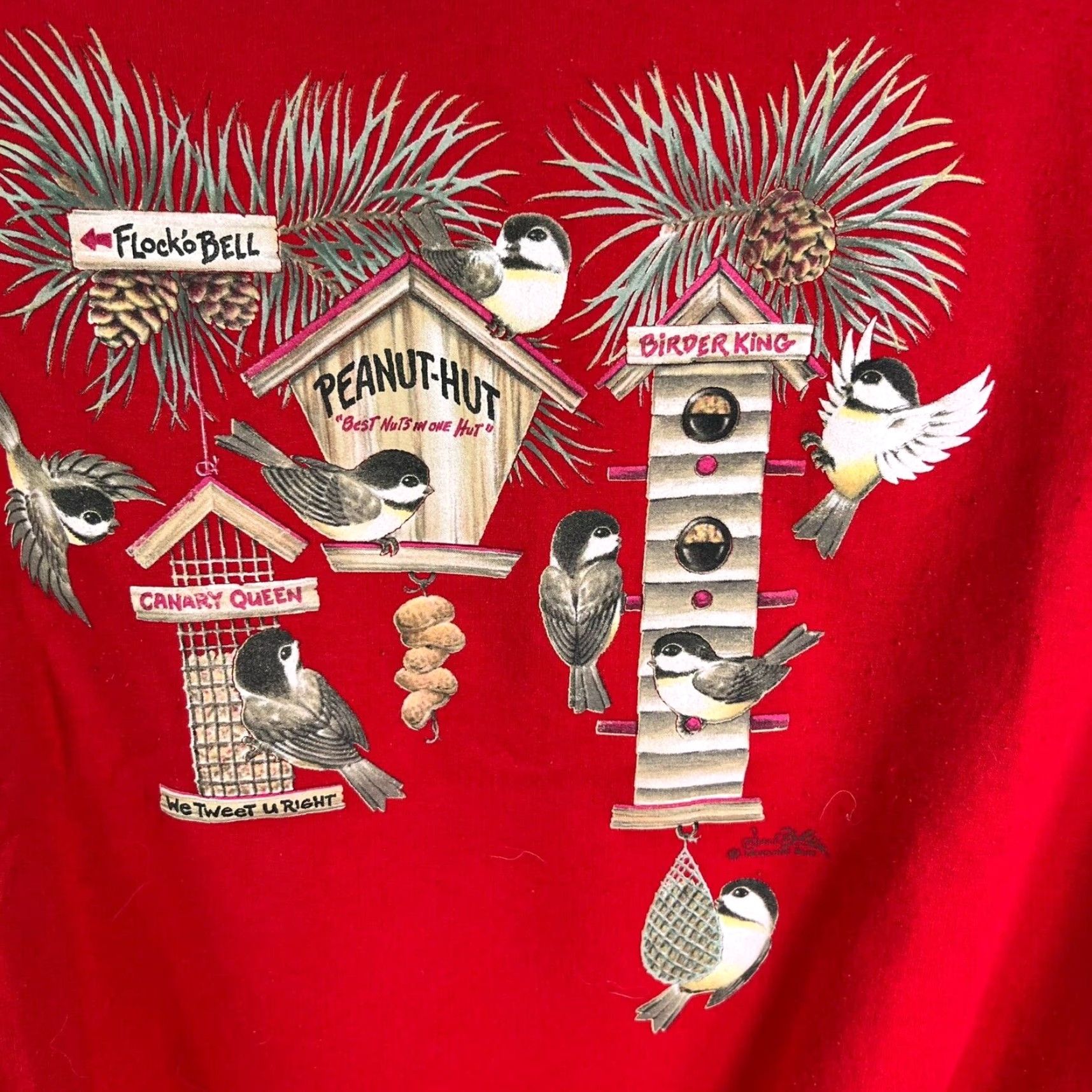Vintage VINTAGE Morning Star Sweater Shirt Womens L Red Size L / US 10 / IT 46 - 2 Thumbnail