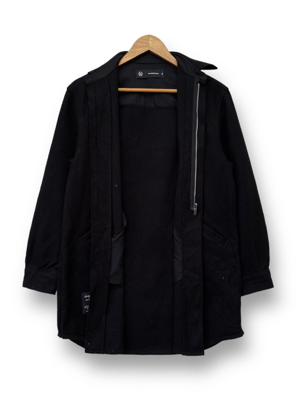 Undercover × Uniqlo 🔥F/W 2021 UNDERCOVER x GU KNIT MELTON LONG SHIRT Size US XS / EU 42 / 0 - 6 Thumbnail