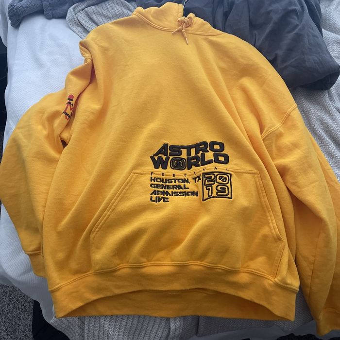 travis scott hoodie yellow