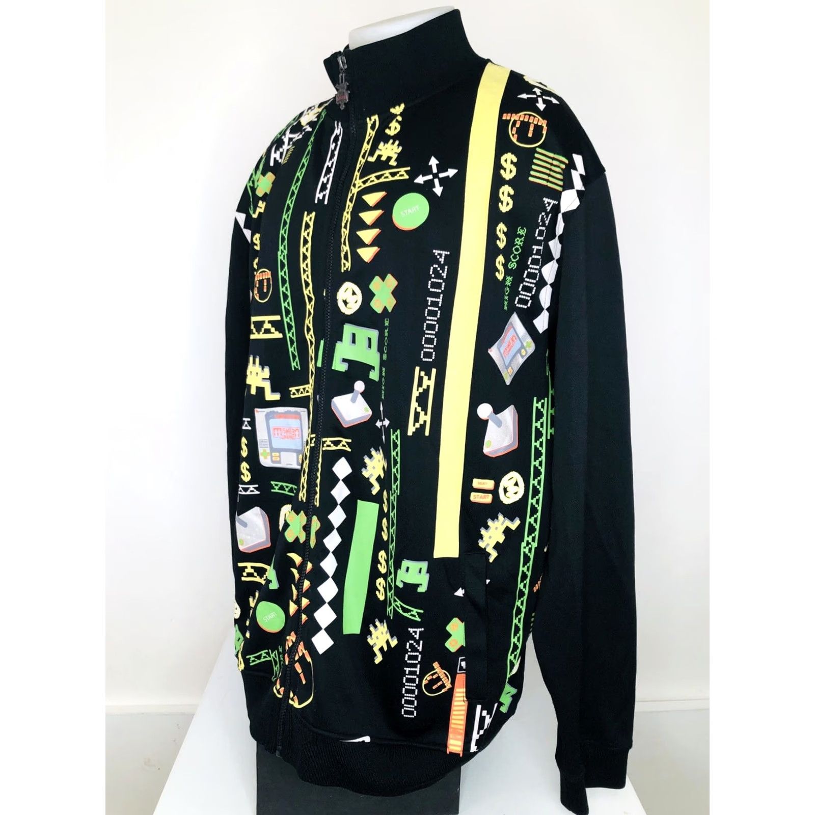 Logo 7 Miskeen Atari Video Game PUFFY LOGO Space Invaders 2XL Jacket Mens Regular Size 2XL Black Full Zip Logo 90s Theme Pokemon? Size US XXL / EU 58 / 5 - 5 Thumbnail