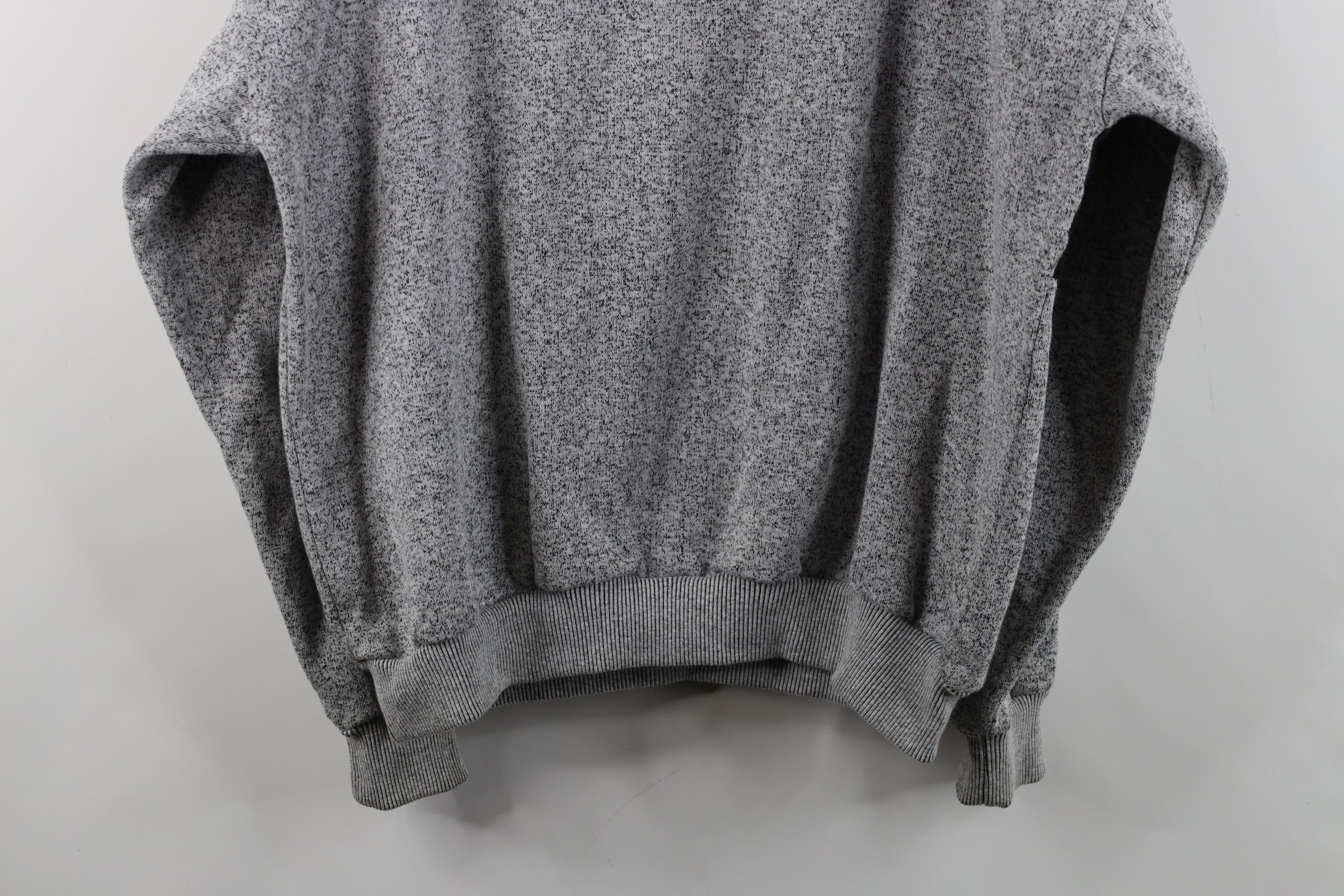 Vintage Vintage 90s Streetwear Striped Collared Sweatshirt Gray Size US L / EU 52-54 / 3 - 13 Thumbnail