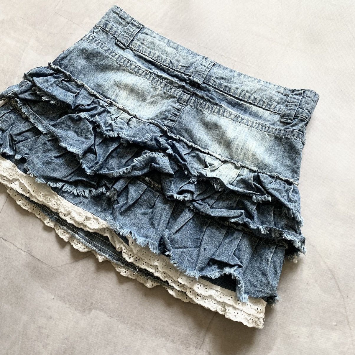 Cop Copine × Ed Hardy × Miss Sixty Cute If Six Was Nine Style Mini Avantgarde Skirt Y2K Size 28" / US 6 / IT 42 - 7 Thumbnail