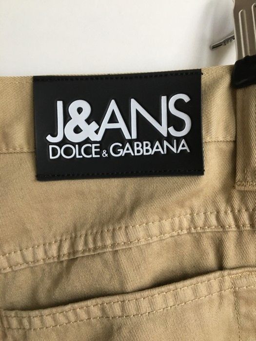 Dolce & Gabbana DOLCE&GABBANA J&ANS Beige Pants Trousers size 46