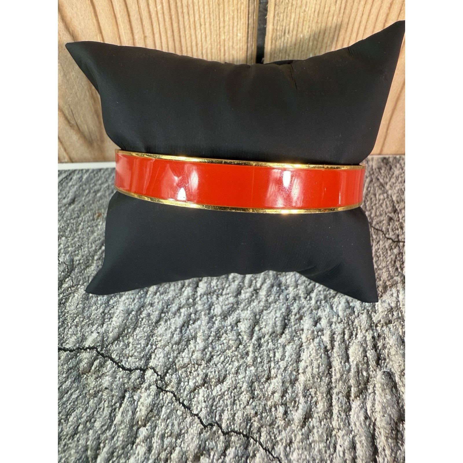 Kate Spade EUC Kate Spade Red Enamel Red Letter Day Gold Plated Bangle Size ONE SIZE - 6 Thumbnail