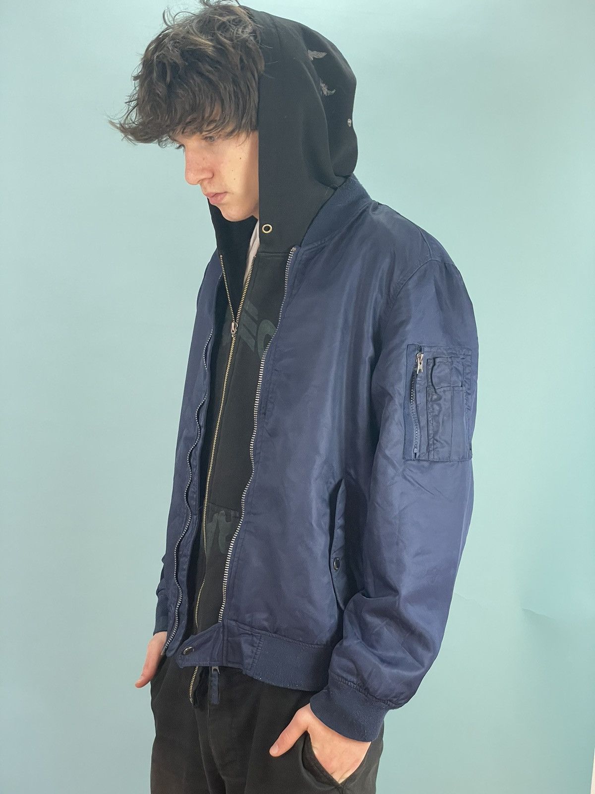 Vintage Vintage Flight jacket militairy Bomber Jacket MA1 Size US M / EU 48-50 / 2 - 5 Thumbnail