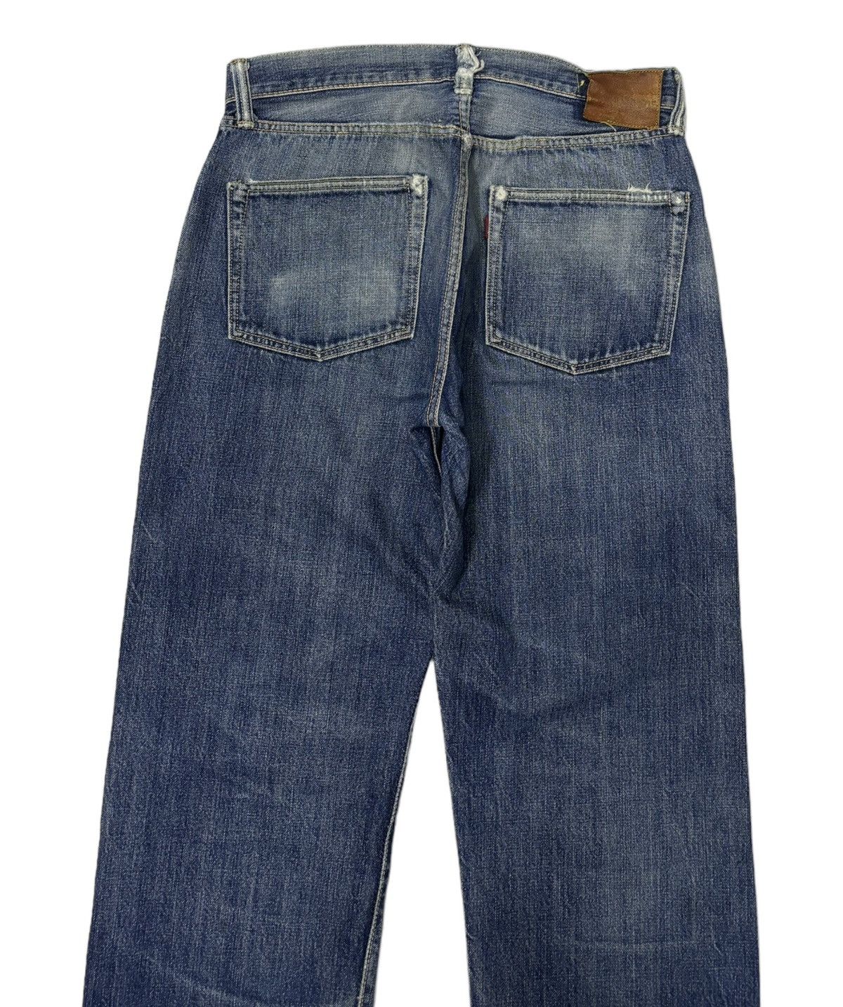 Japanese Brand 🔥1999@JAPANESE BAGGY SELVEDGE DISTRESSED DENIM JEANS Size US 30 / EU 46 - 7 Thumbnail