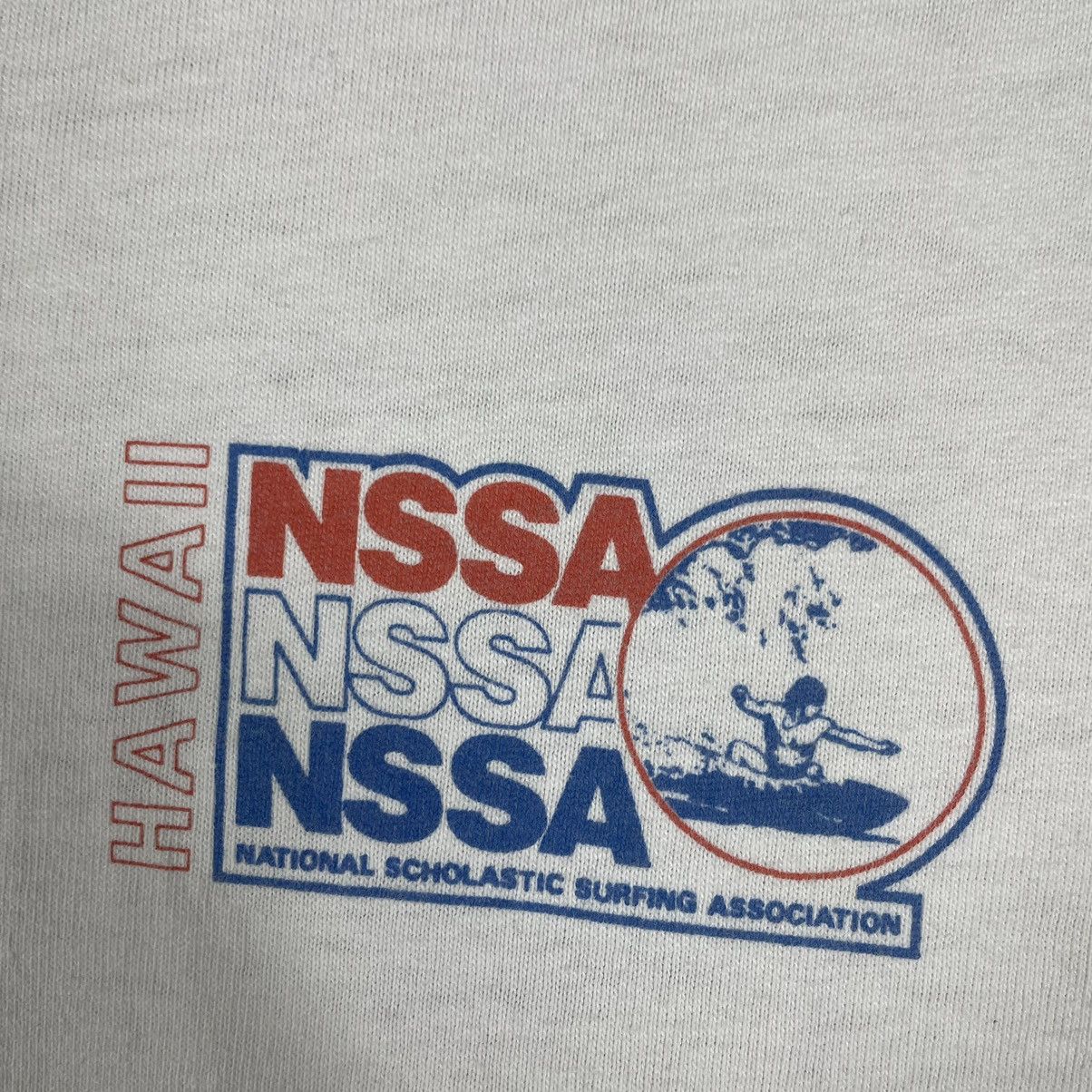 Hanes × Vintage 🔥Rare🔥Vintage 90s NISSA Surfing Associaton Big Logo Surf Tee Size US L / EU 52-54 / 3 - 5 Thumbnail