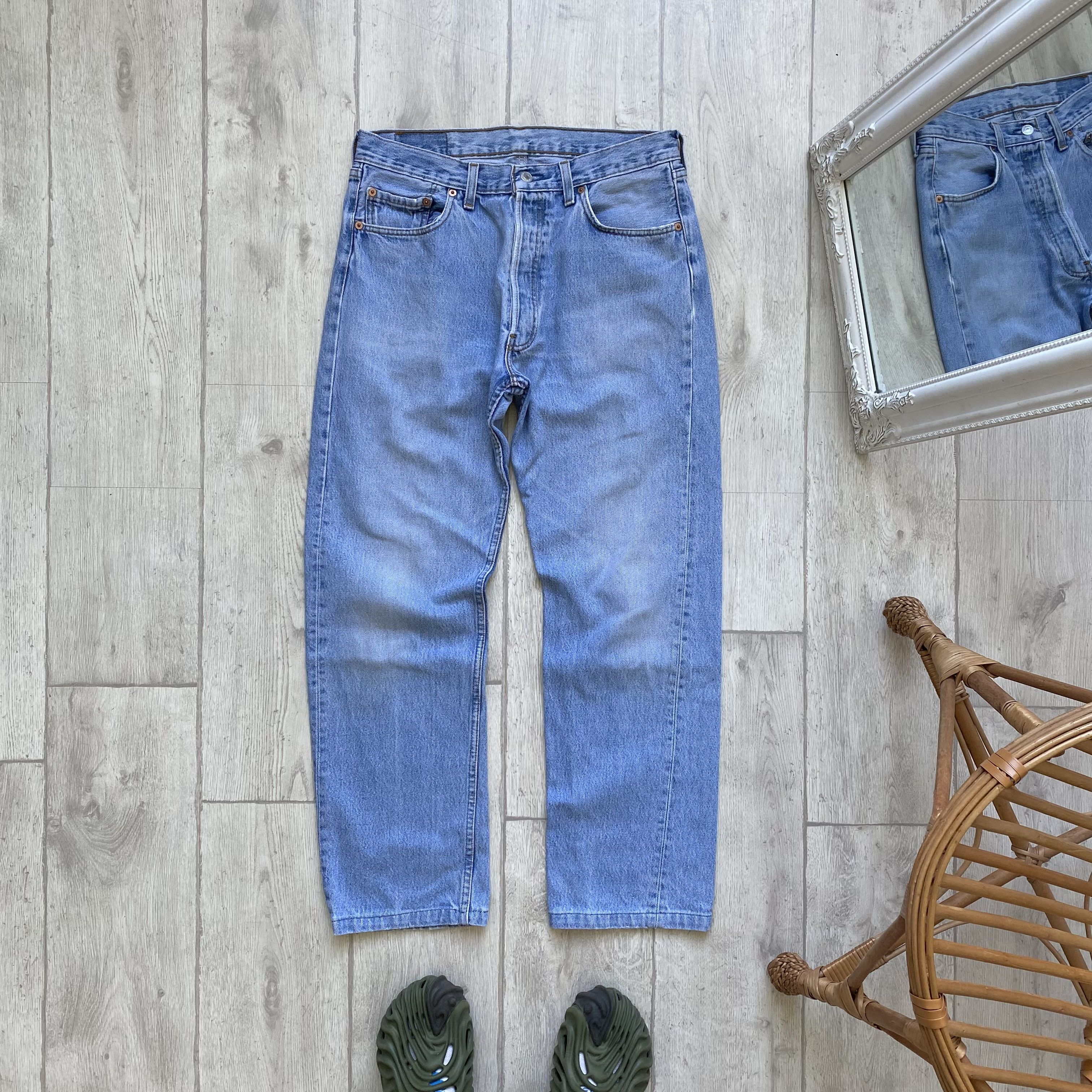 Levi's Vintage Clothing Vintage 90s Levis 501 USA Jeans Distressed Denim pants Size US 30 / EU 46 - 1 Thumbnail