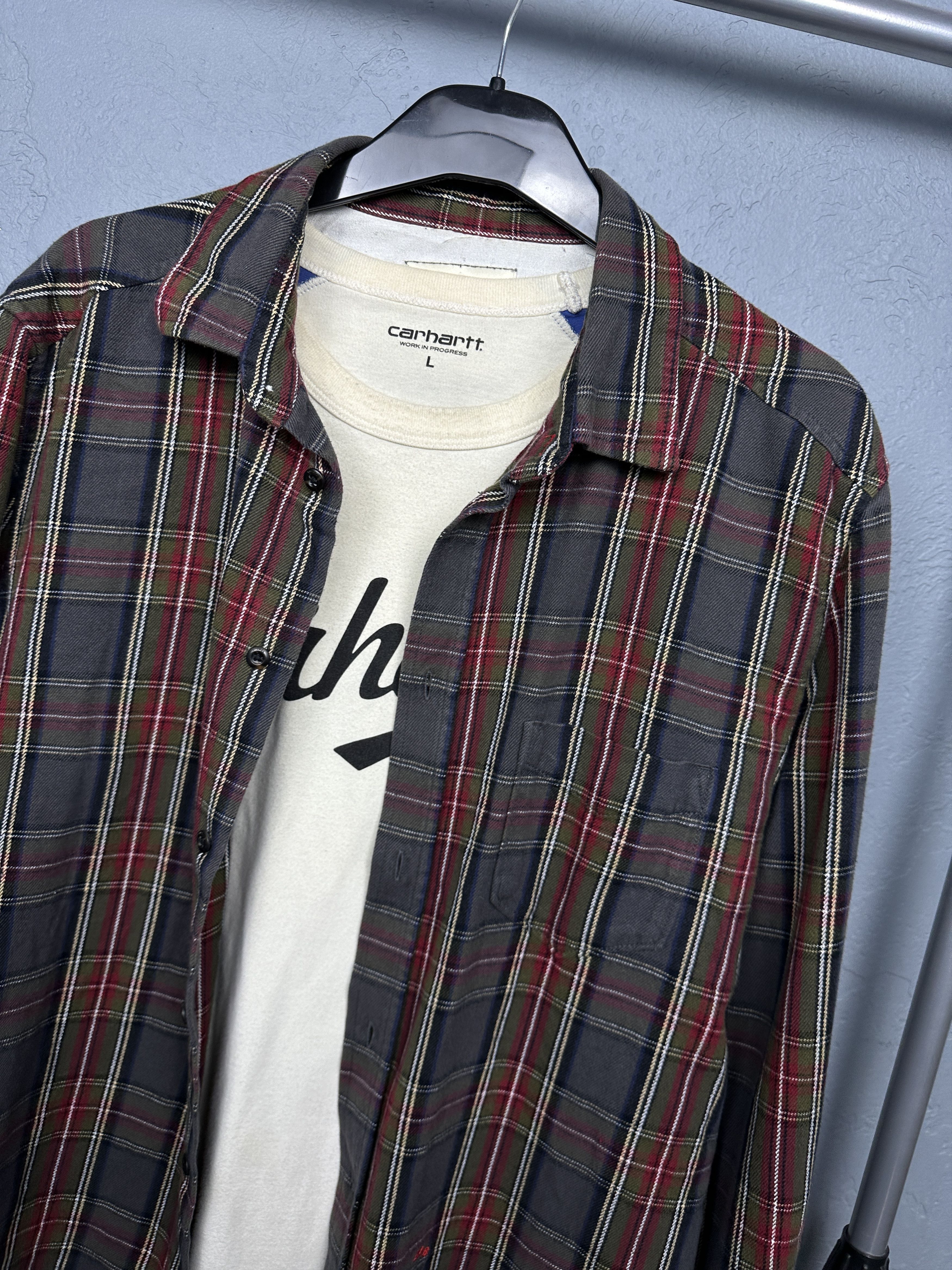 Diesel Diesel Vintage Mens Flannel Plaid Shirt Size US L / EU 52-54 / 3 - 2 Thumbnail