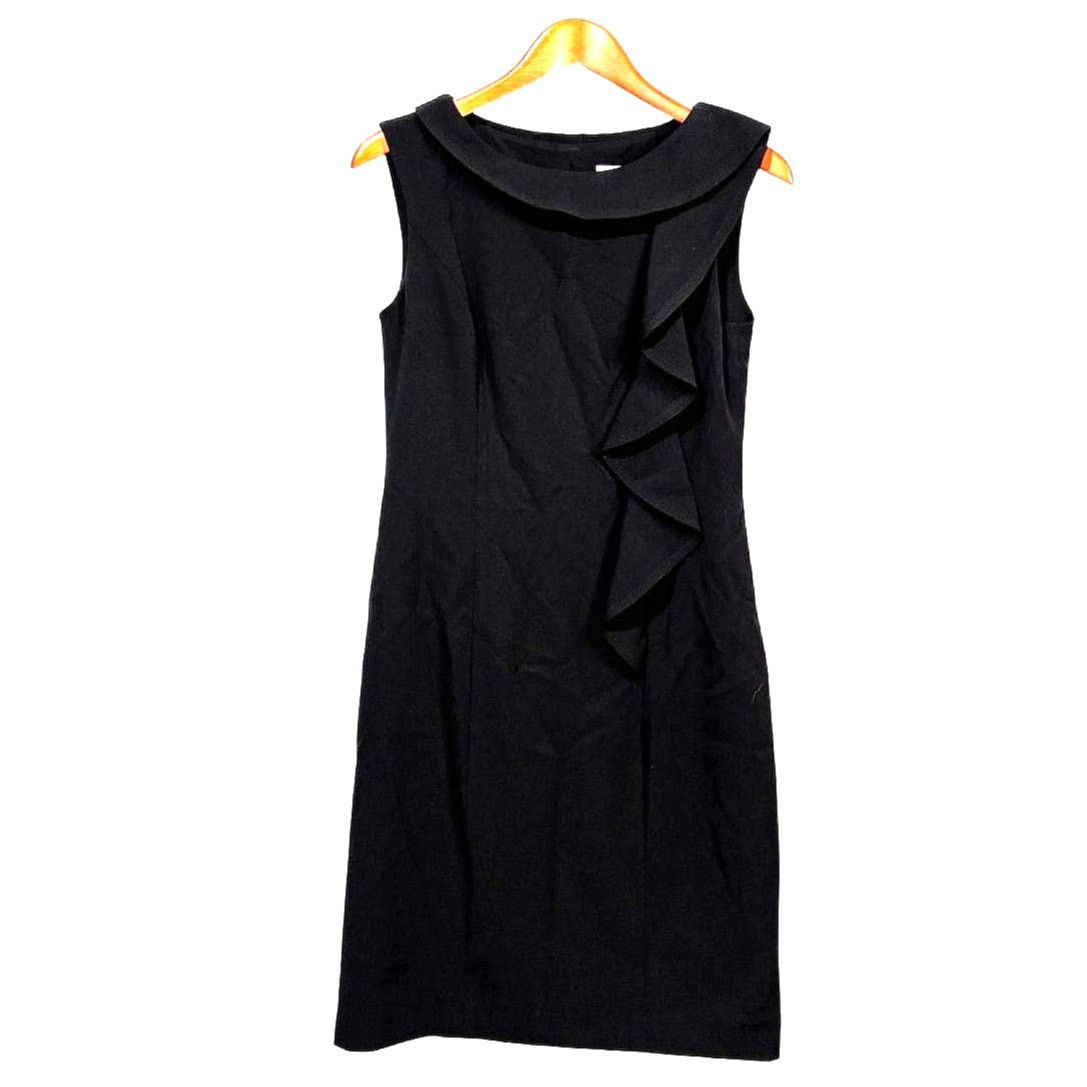 Calvin Klein Size 6 CALVIN KLEIN Sleeveless Knee Length LBD Sheath Dress Size M / US 6-8 / IT 42-44 - 1 Thumbnail