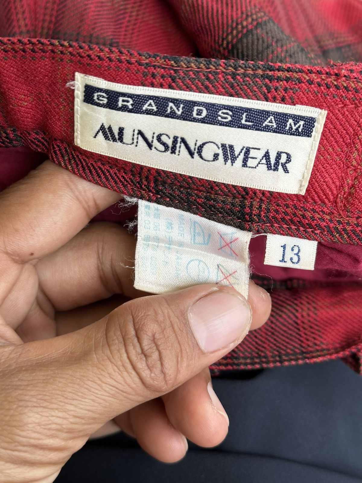 Le Grande Bleu (L.G.B.) Vintage Japanese Brand GrandSlam Wool Pants. Size US 28 / EU 44 - 10 Thumbnail