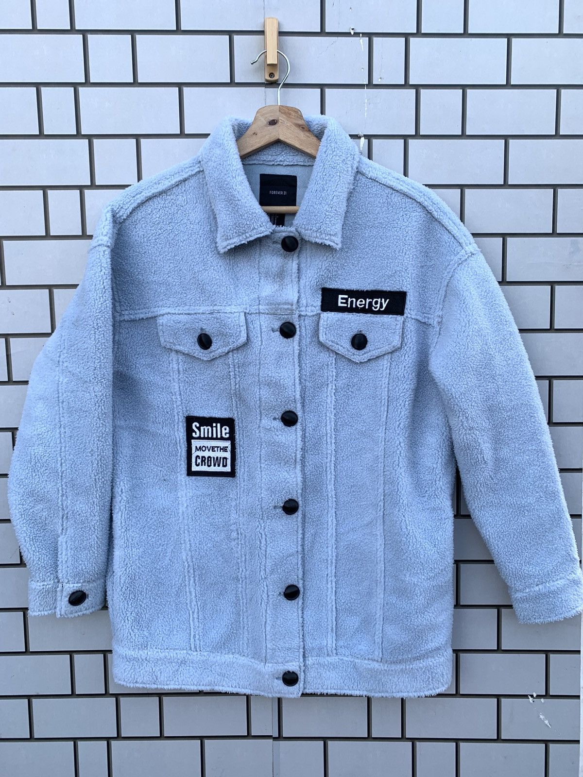 Forever 21 × Japanese Brand Forever 21 Big Logo Don’t Look Back Jacket Size S / US 4 / IT 40 - 2 Thumbnail