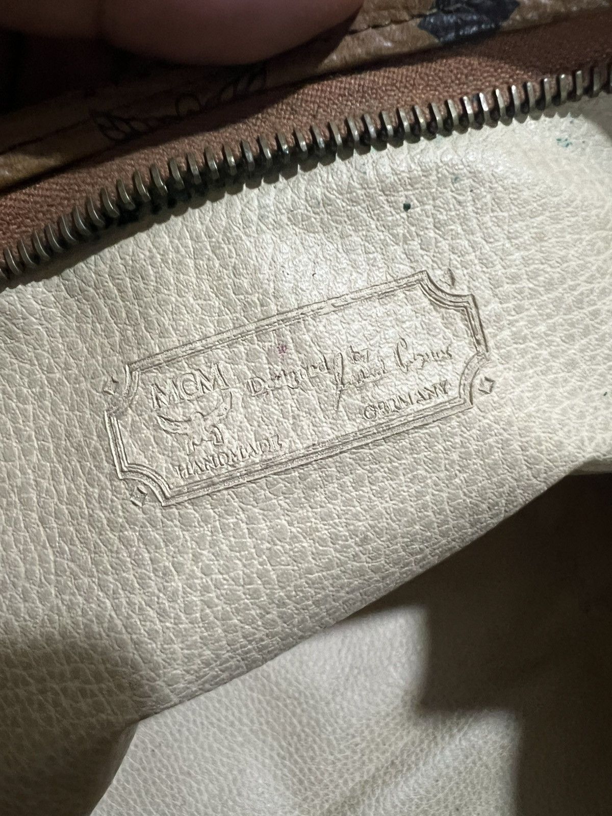 MCM MCM Monogram Visetos Cognac Brown Clutch Pouch Bag Size ONE SIZE - 10 Thumbnail