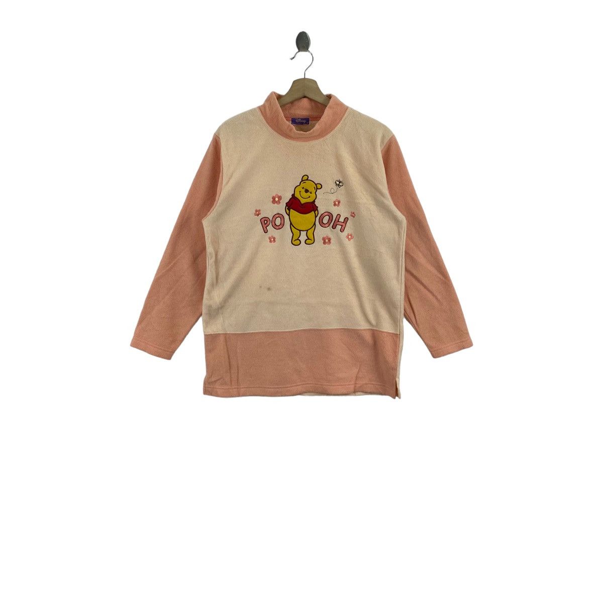 image of Winnie The Pooh Walt Disney Cartoon Embroidered in Pink, Women's (Size Medium)