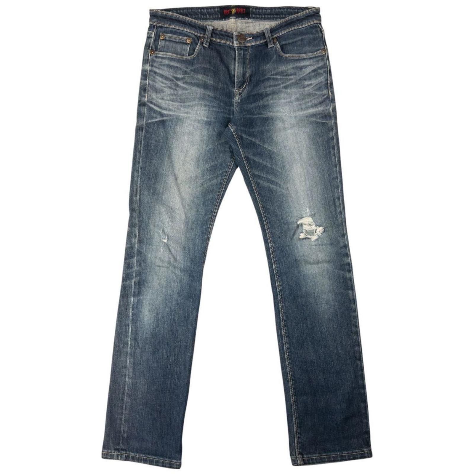 Other Vintage Oniarai Embroidered Demon Japanese Denim Size W32 Size US 32 / EU 48 - 1 Thumbnail