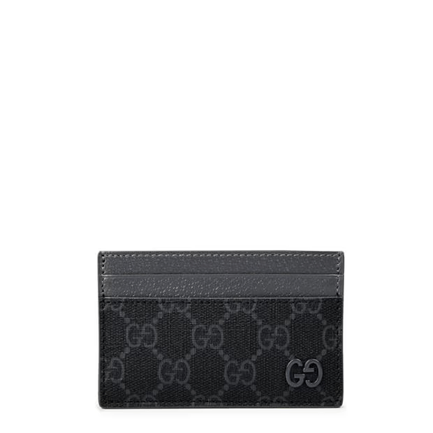 Gucci Men'S Gg Monogram Canvas Card Holder Size ONE SIZE - 1 Thumbnail