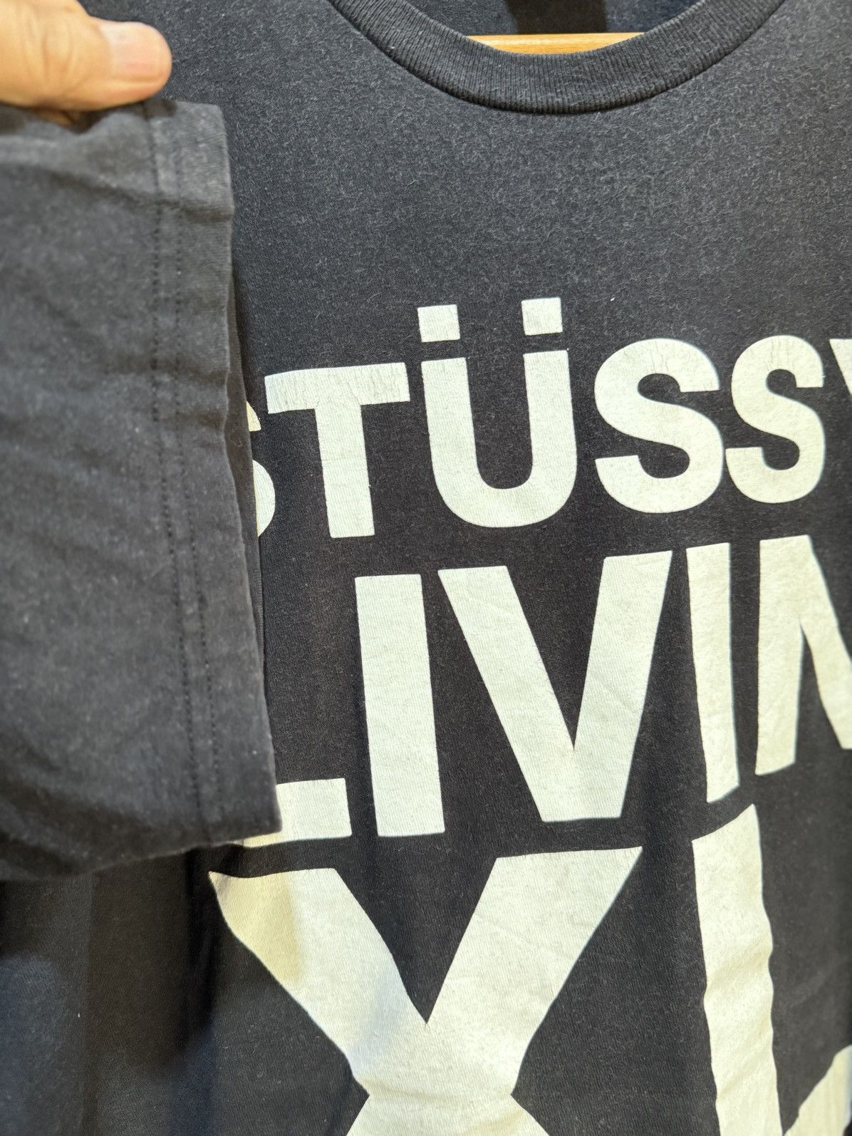 Stussy Vintage Stussy Livin XL Streetwear Faded Tee Size US XL / EU 56 / 4 - 8 Thumbnail