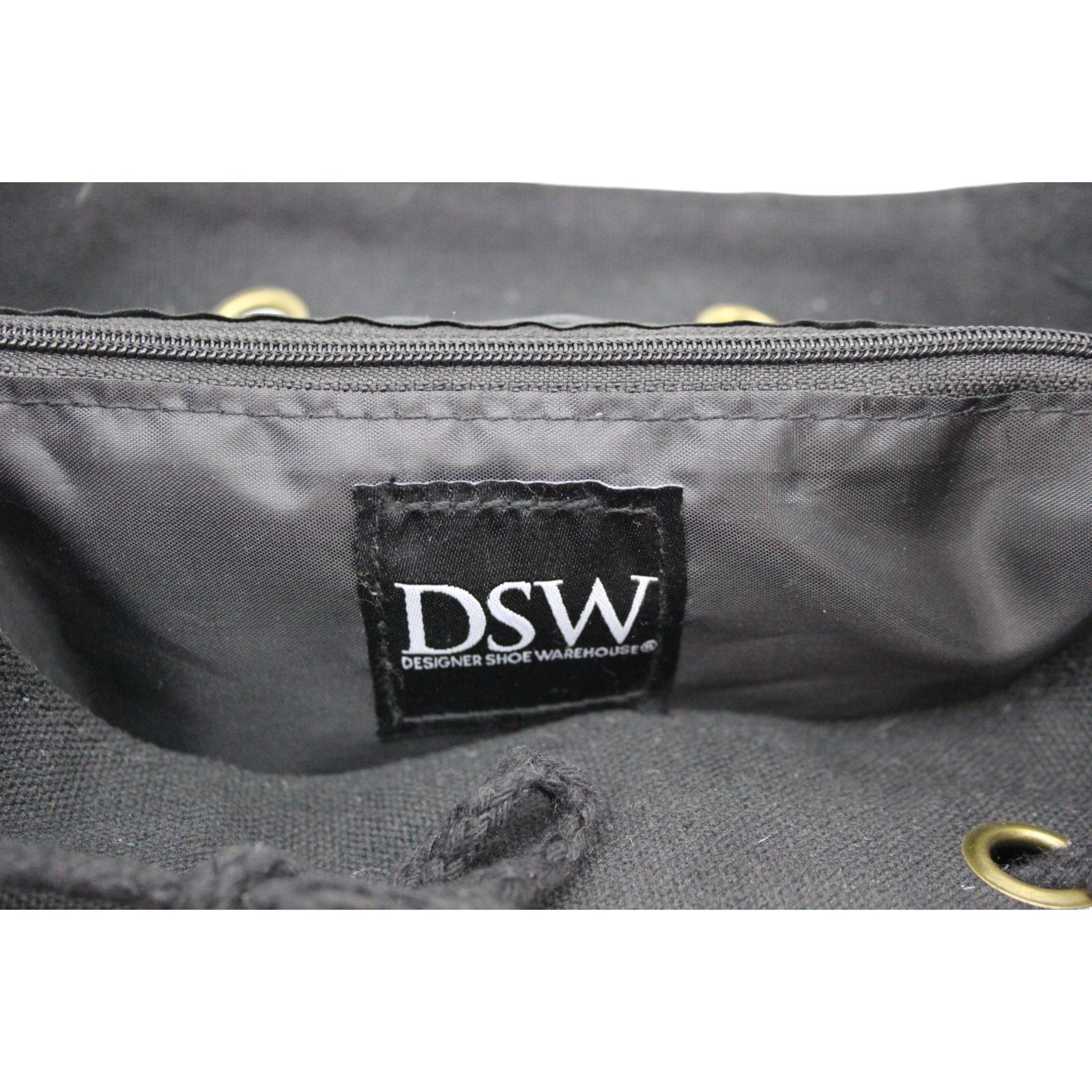 Other Designer Shoe Warehouse Canvas & Faux Leather Backpack Size ONE SIZE - 6 Thumbnail