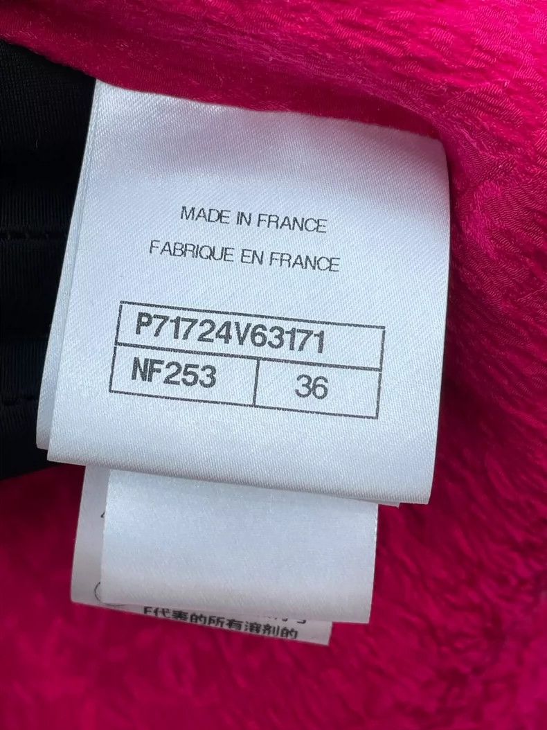 Chanel Chanel Rose-red tweed short coat Size XS / US 0-2 / IT 36-38 - 7 Thumbnail