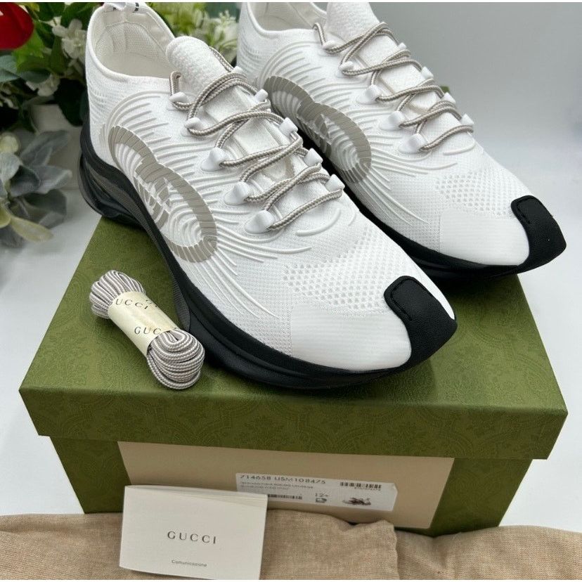 Gucci Gucci interlocking G run trainer size 12.5 made in Italy Size US 13 / EU 46 - 4 Thumbnail