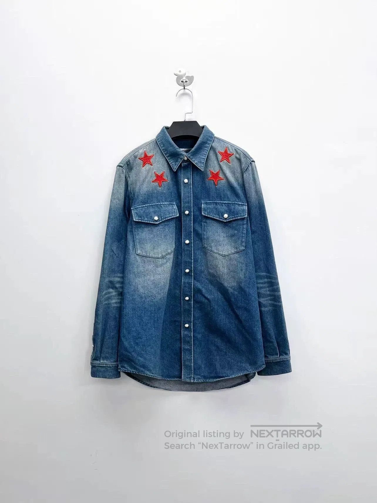 Givenchy Givenchy Washed Blue Denim Jacket. Size US S / EU 44-46 / 1 - 1 Thumbnail