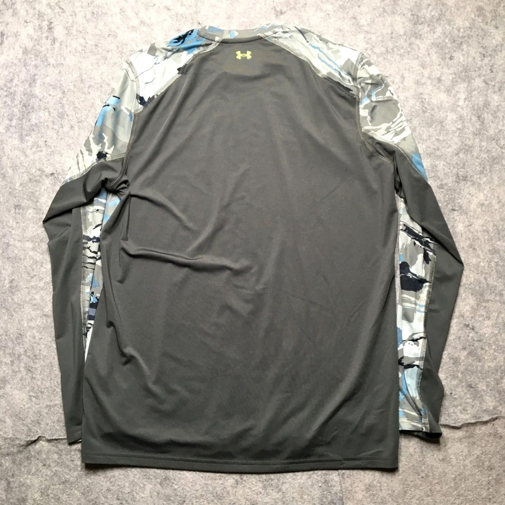 Under Armour Under Armour Shirt Mens M Gray Camouflage Iso-Chill Fish Long Sleeve Top Size US M / EU 48-50 / 2 - 5 Thumbnail