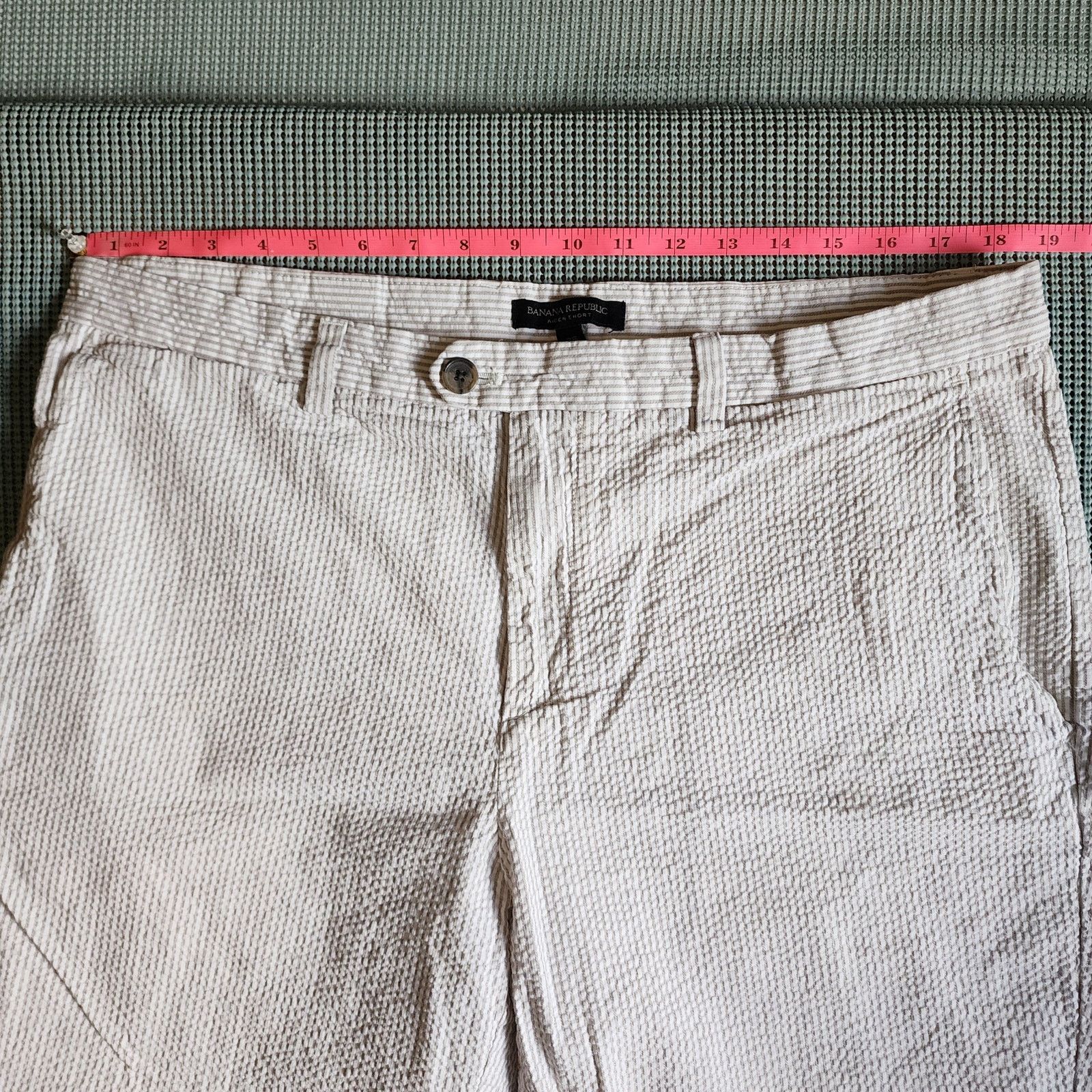 Banana Republic Banana Republic Aiden Shorts Men's 35 Striped Size US 35 - 5 Thumbnail