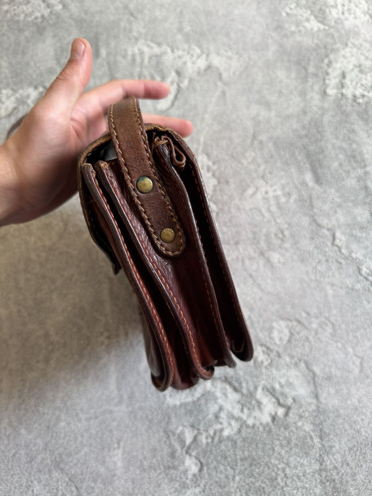 Leather The Bridge brown vintage leather bag 💼 shoulder Size ONE SIZE - 16 Thumbnail