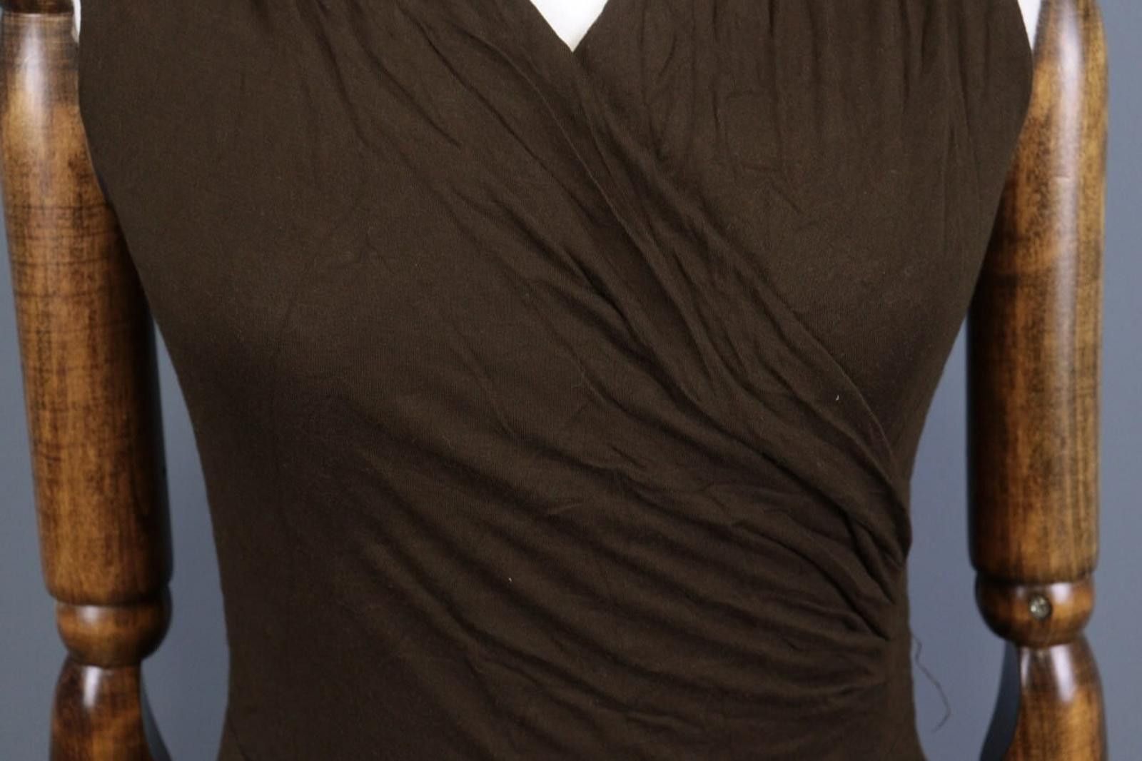Lauren Ralph Lauren Lauren Ralph Lauren Brown Bodycon Tank Midi Dress XS Size XS / US 0-2 / IT 36-38 - 4 Thumbnail