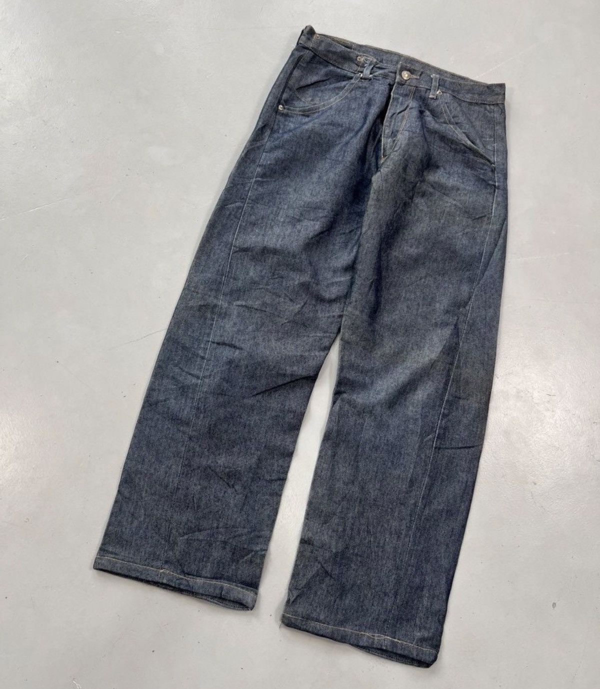 Levi's Vintage Levi’s engineer jeans buckle belt denim Size US 31 - 7 Thumbnail