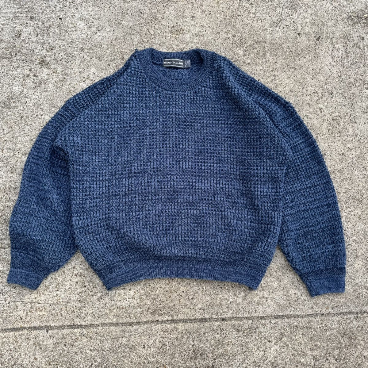 Coloured Cable Knit Sweater × Streetwear × Vintage (XL) Vintage Cable