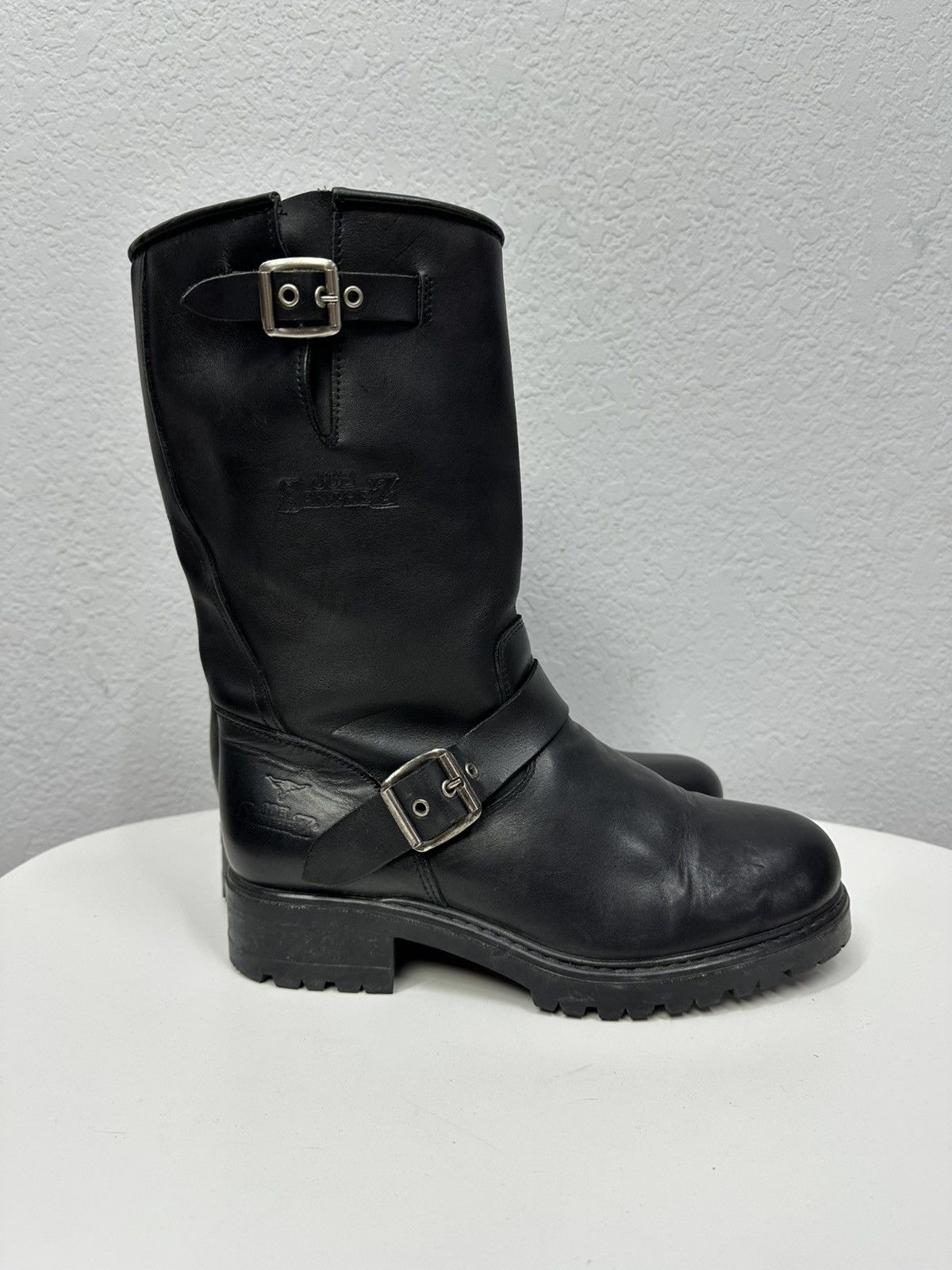 If Six Was Nine Vintage Italian AS 98 Rick Owens Style Leather Biker Boots Size US 8 / EU 41 - 6 Thumbnail