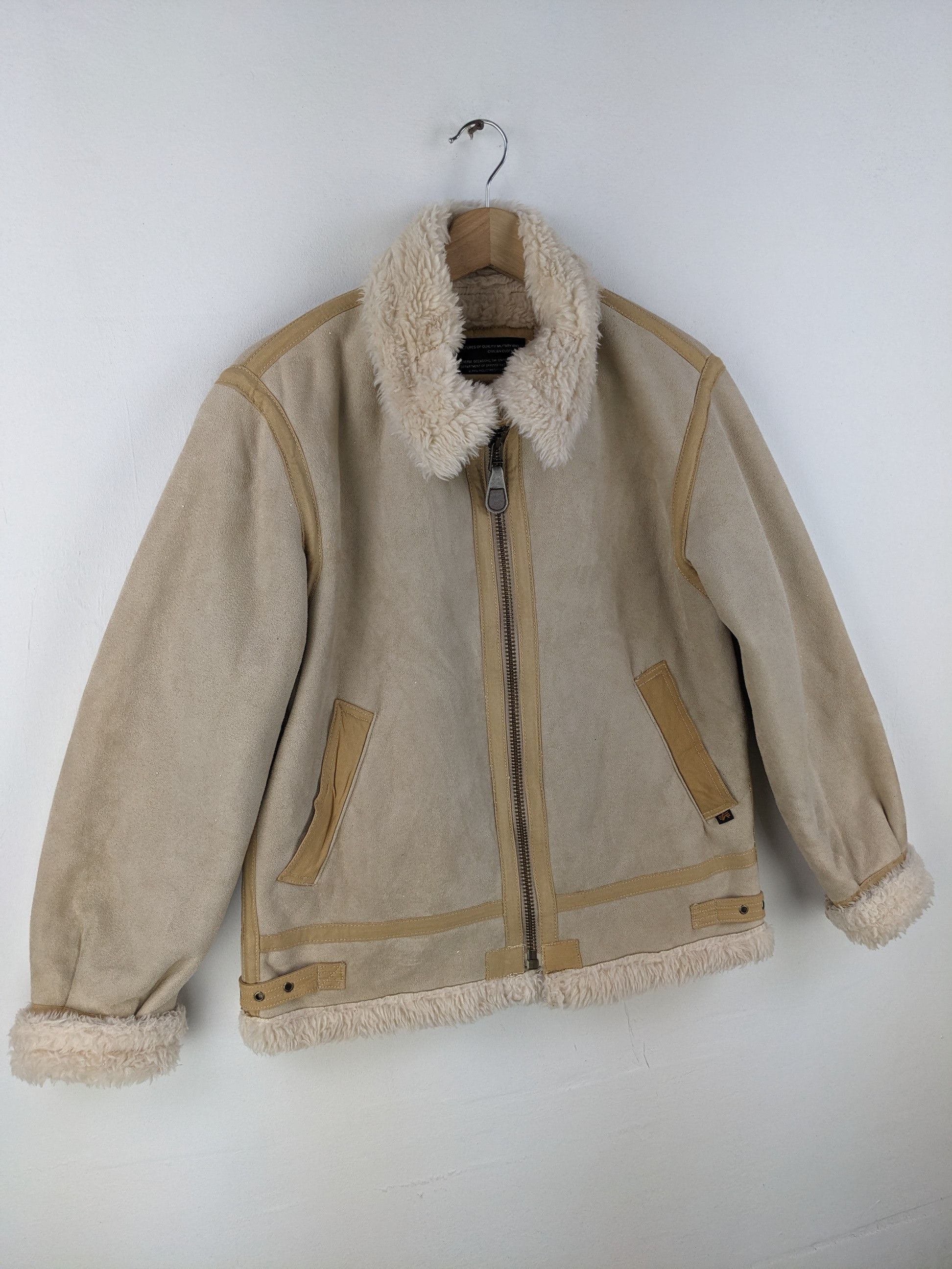 Alpha Industries Vintage Alpha Industries B 3 Jacket Synthetic Leather Size US S / EU 44-46 / 1 - 3 Thumbnail