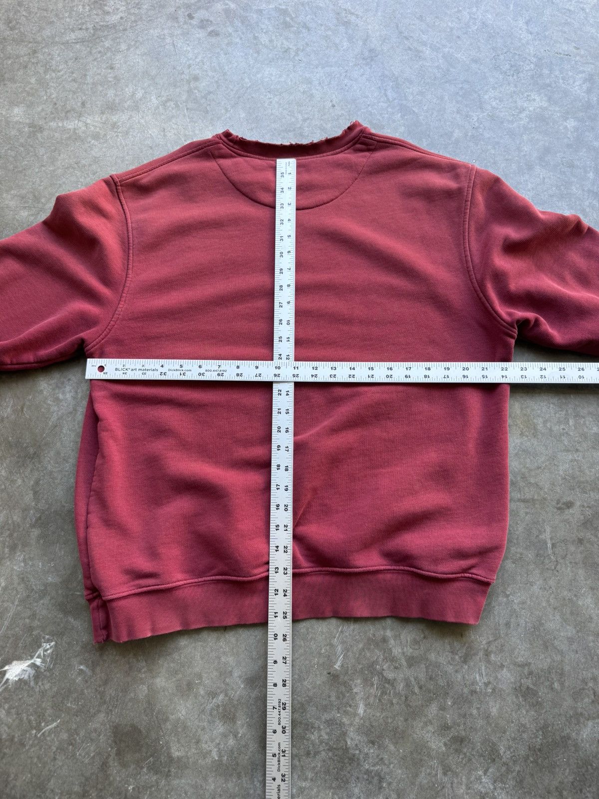 Nike Vintage 1990’s Nike Grey Tag Thick Burgundy Faded Sweatshirt Size US L / EU 52-54 / 3 - 5 Thumbnail