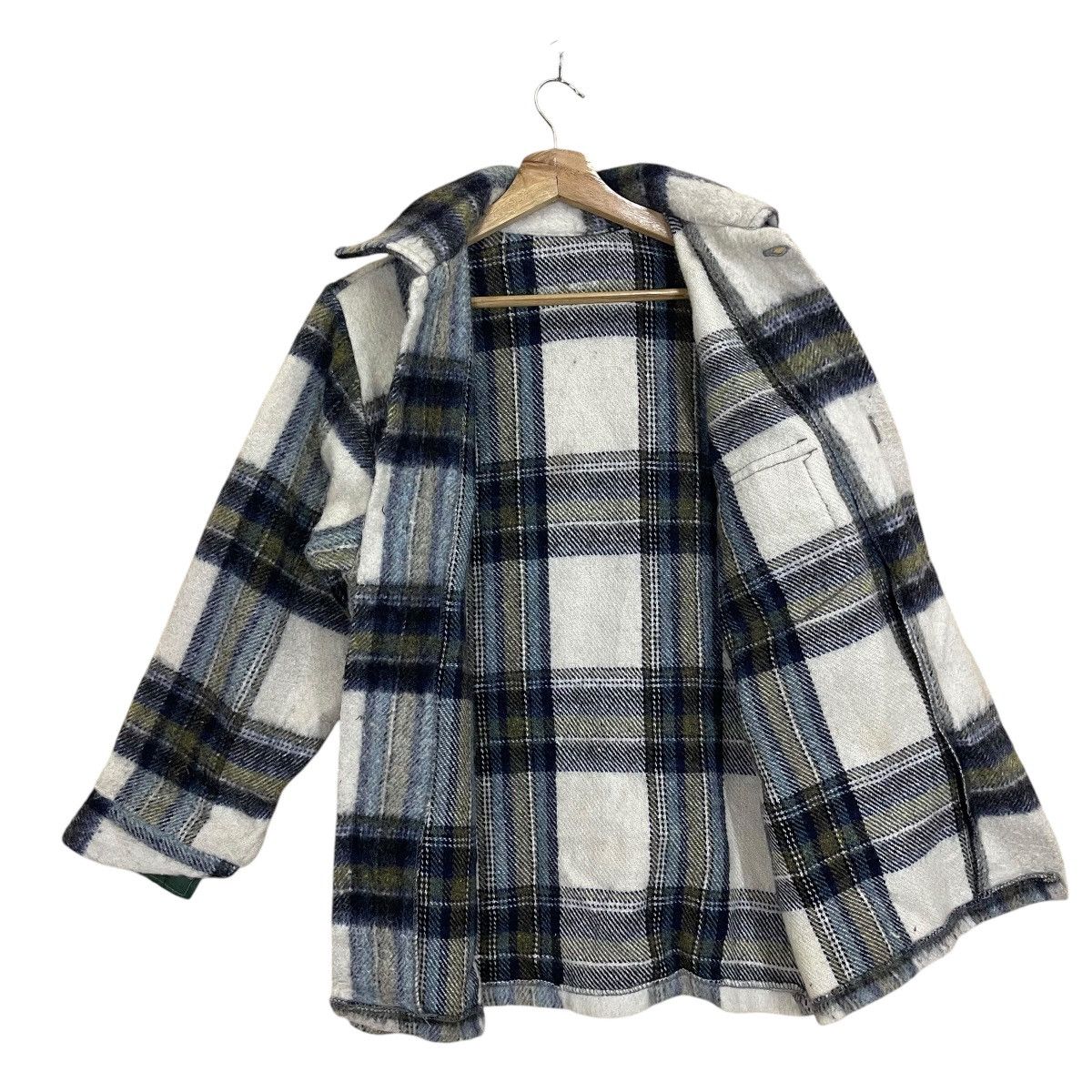 Japanese Brand Wool Checked Flanel Issey Miyake Style Jacket Size US M / EU 48-50 / 2 - 9 Thumbnail