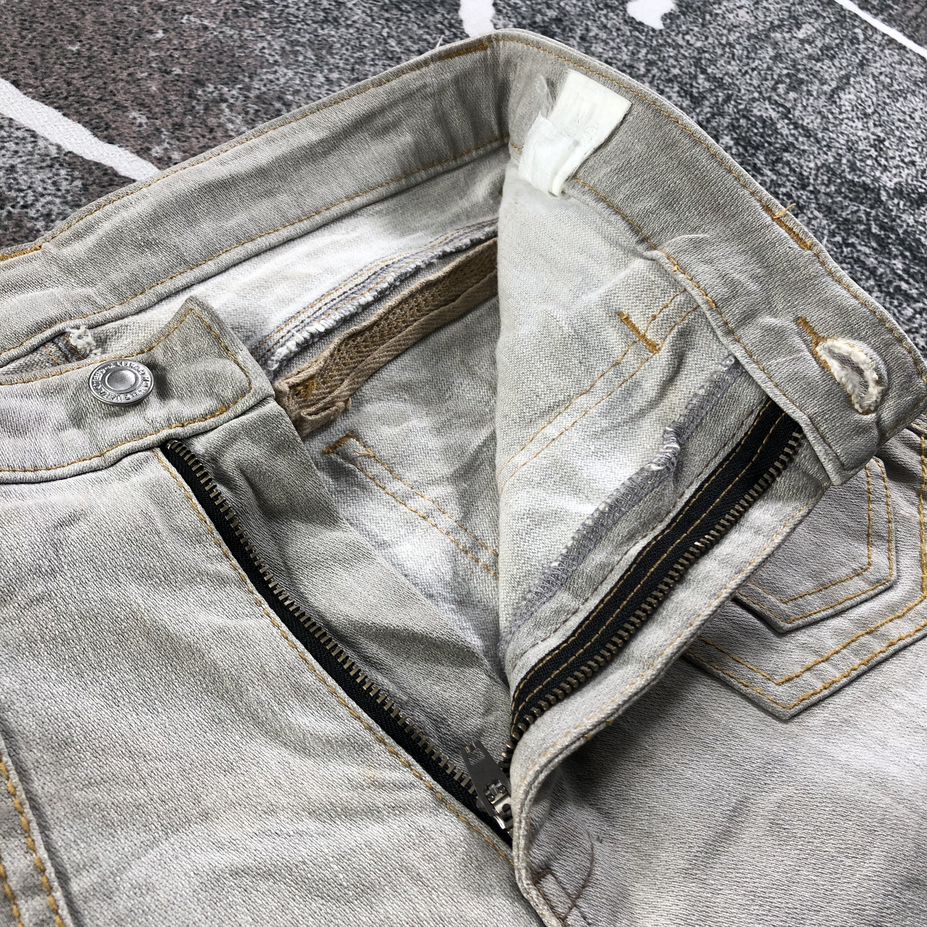 Japanese Brand Japanese Bush Pants Jeans Faded Gray Denim KJ1619 Size US 27 - 6 Thumbnail